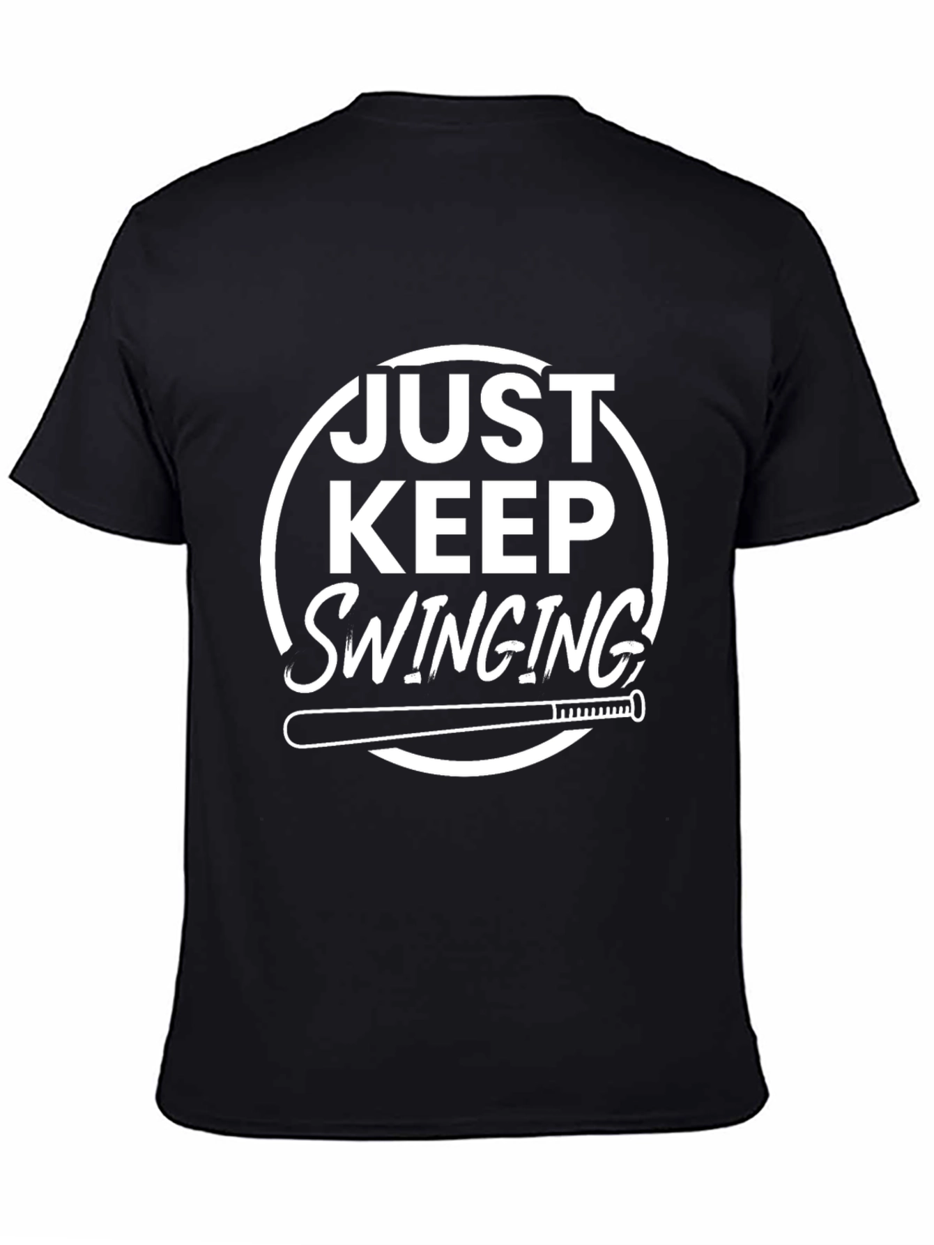 Just Keep Swinging T-Shirt - Baseball Tee