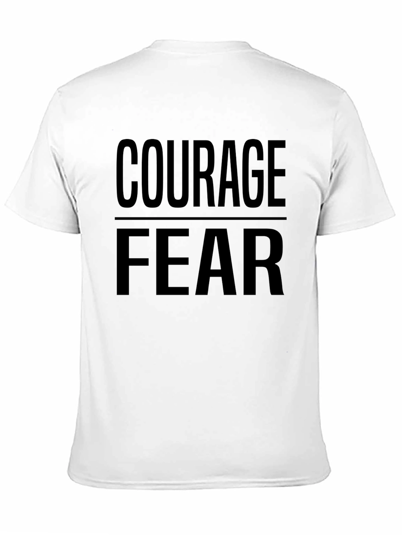 Courage Over Fear Graphic T-Shirt - Black