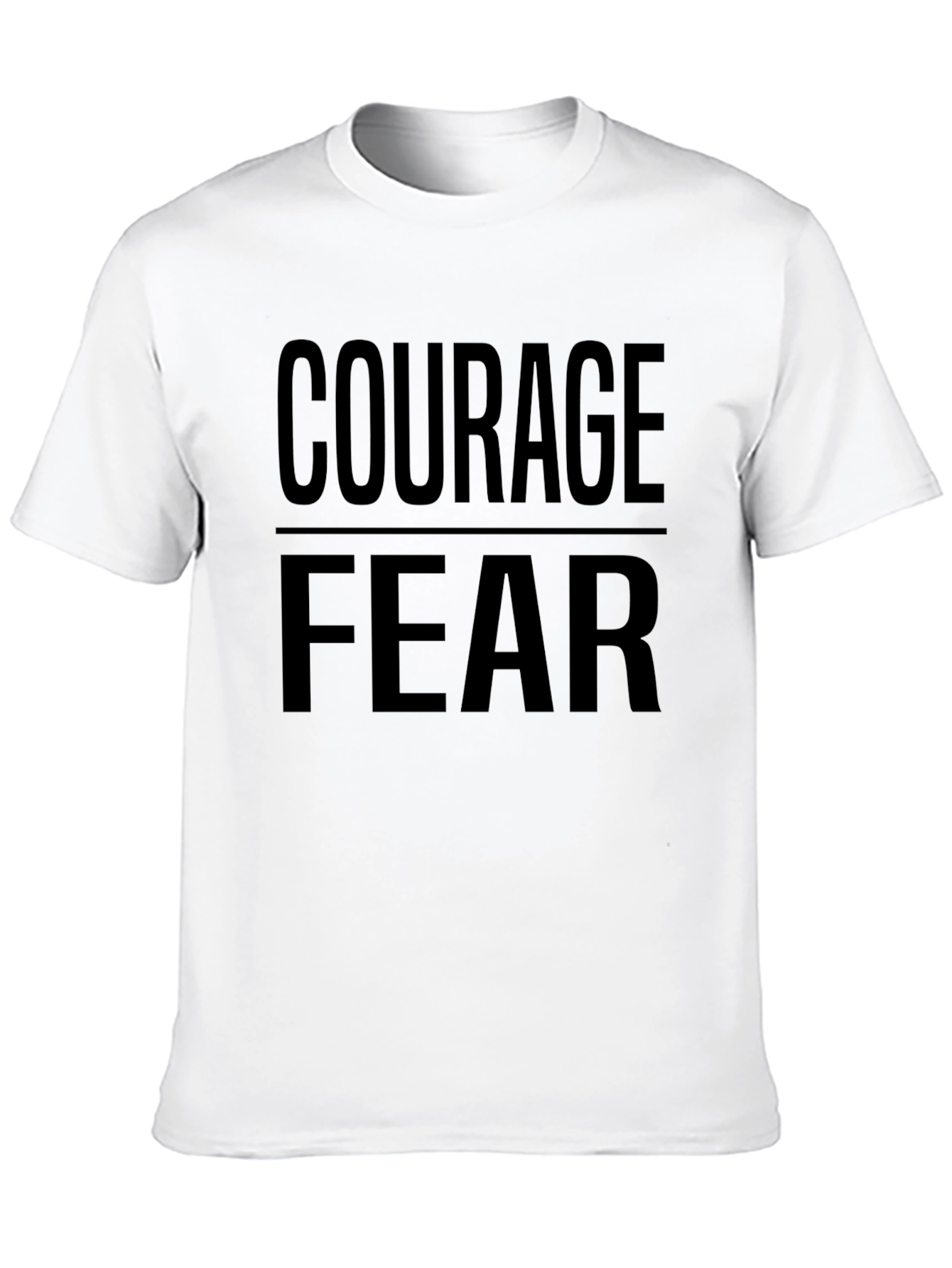 Courage Over Fear Graphic T-Shirt - Black