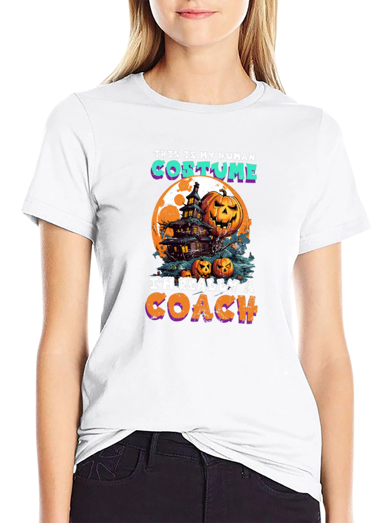 Halloween Coach Costume Graphic Tee
