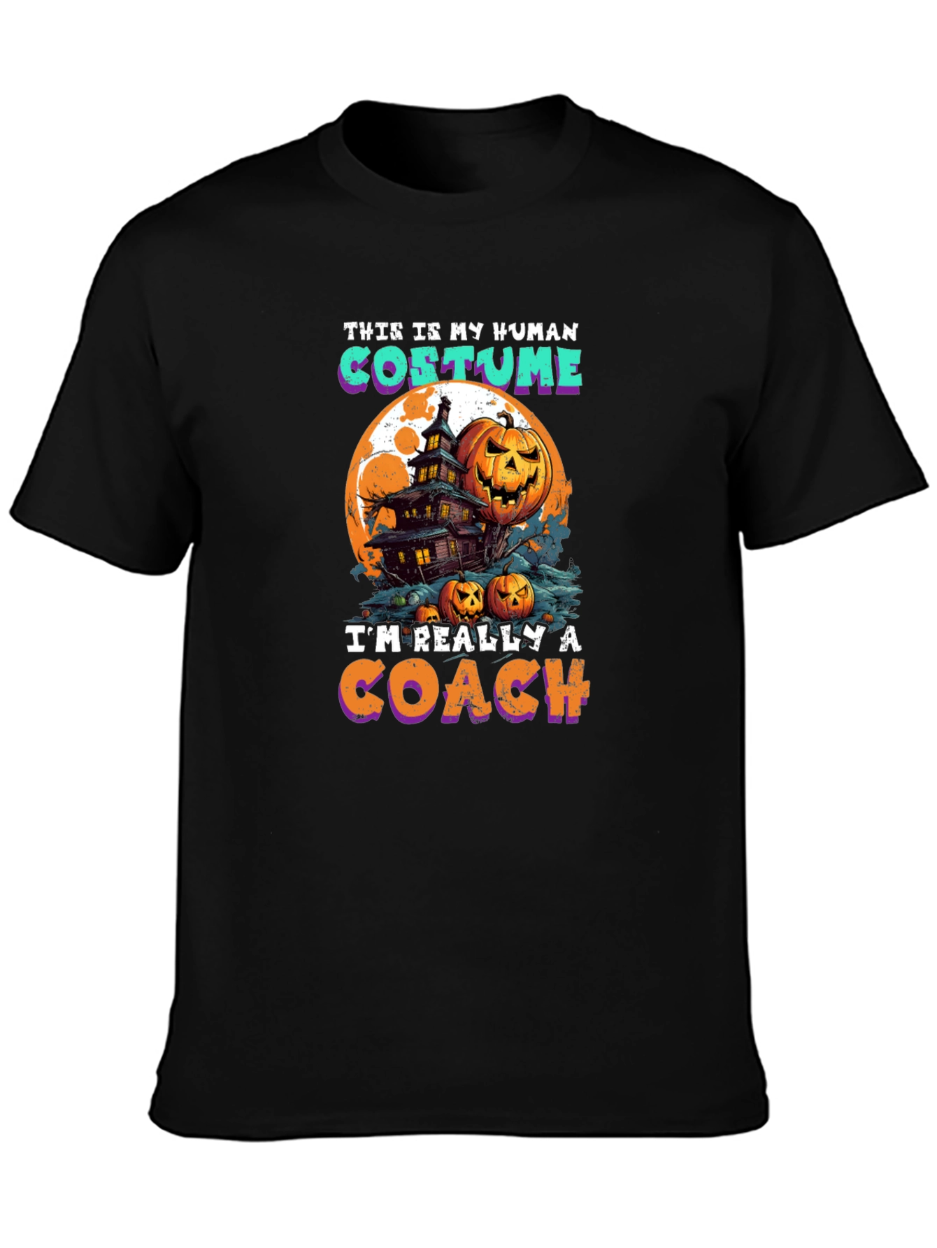 Halloween Coach Costume Graphic Tee