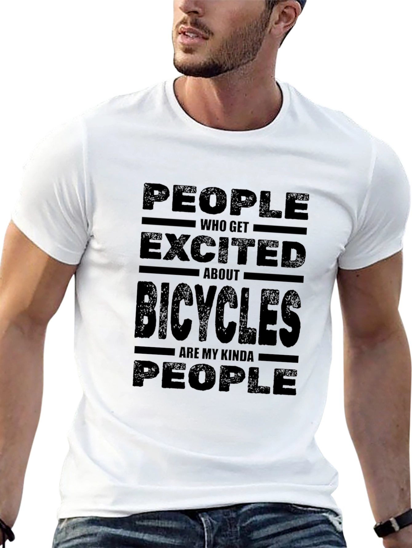 Bicycles T-Shirt - Excited About Bicycles Graphic Tee