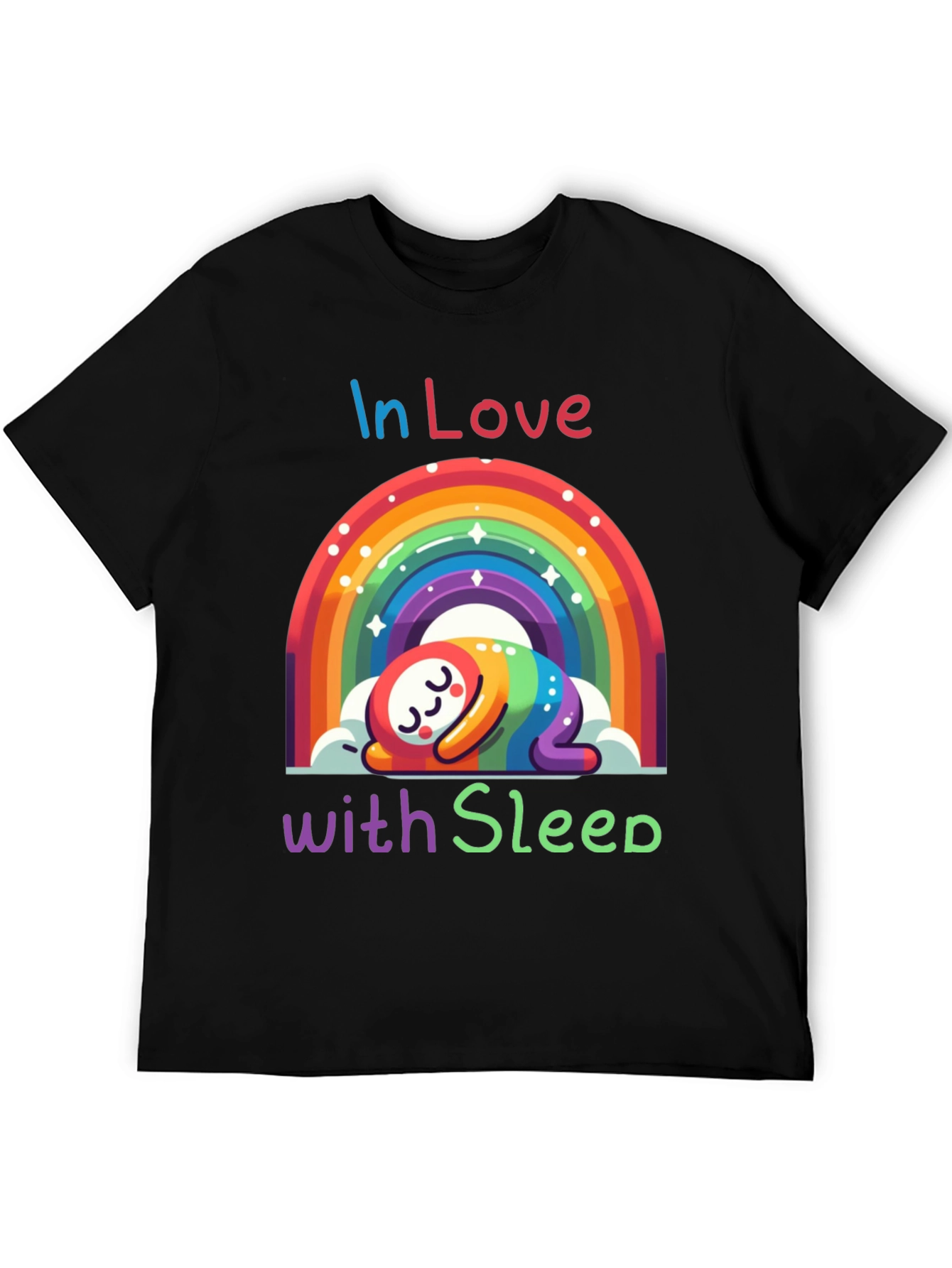 In Love With Sleep Rainbow T-Shirt
