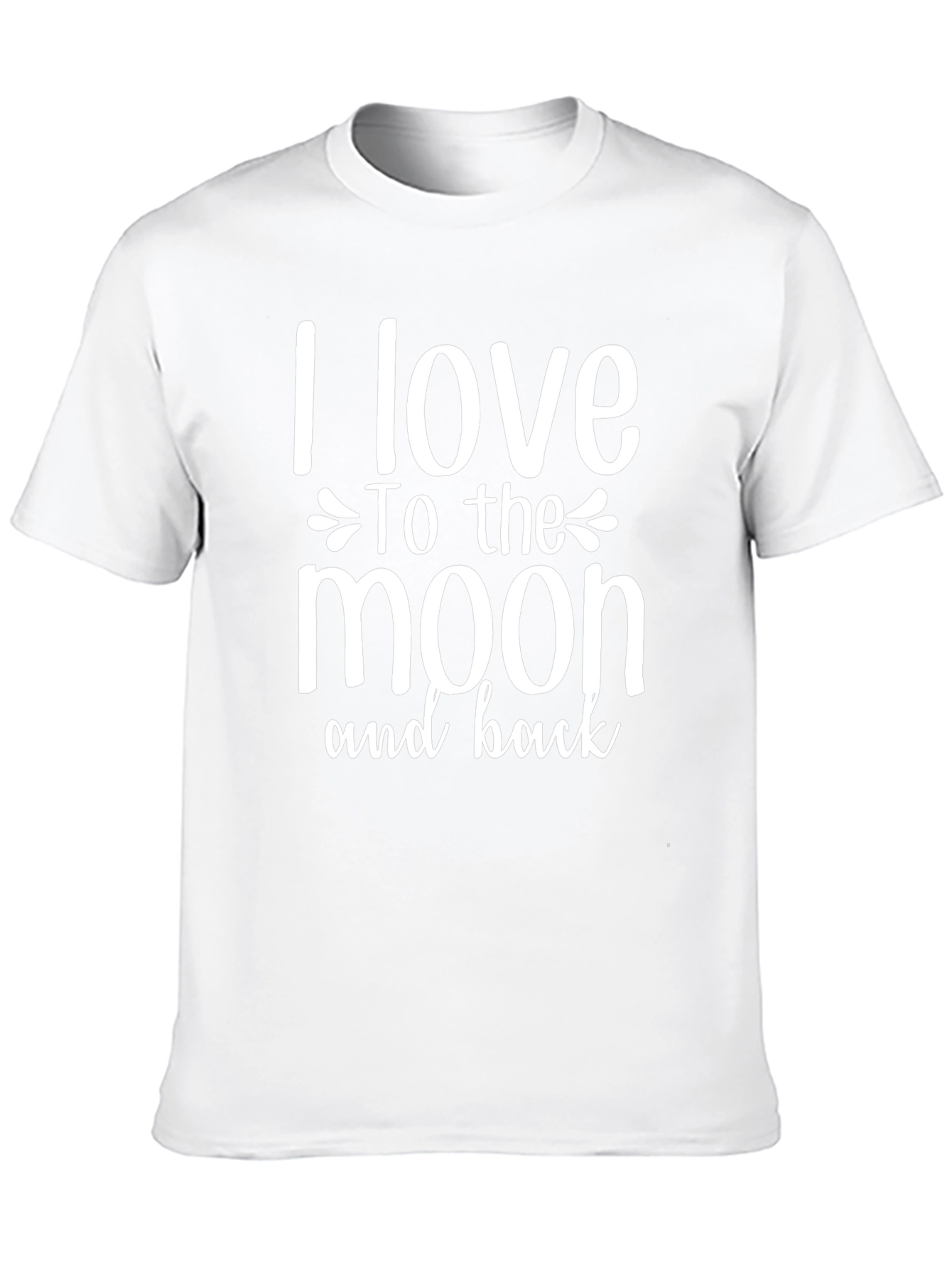 I Love To The Moon And Back Black T-Shirt