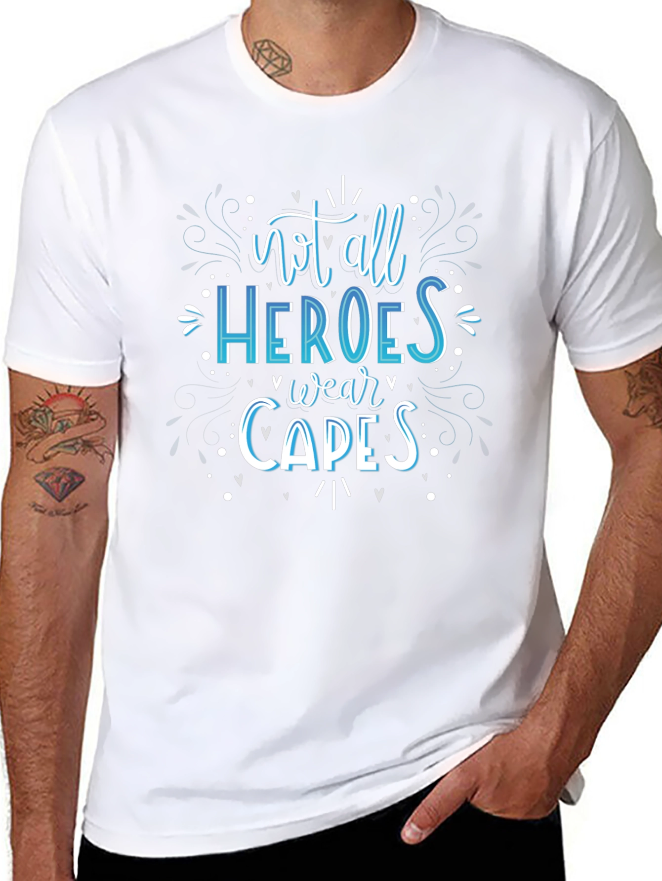 Heroes Wear Capes Graphic Tee