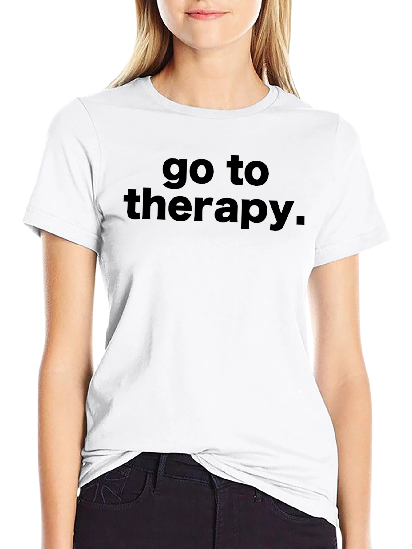 Go To Therapy Black Graphic Tee - Unisex