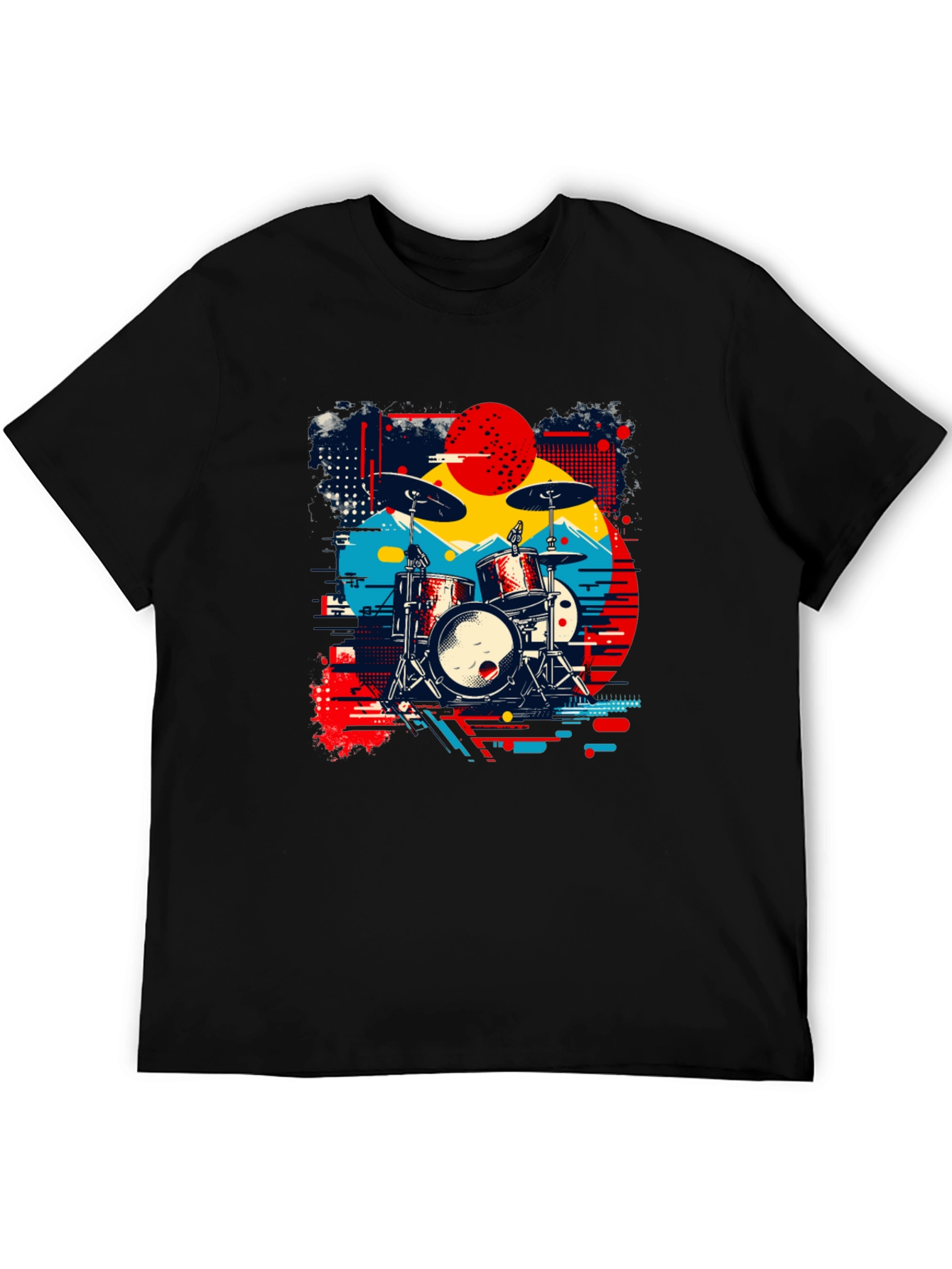 Retro Drum Kit Graphic Tee