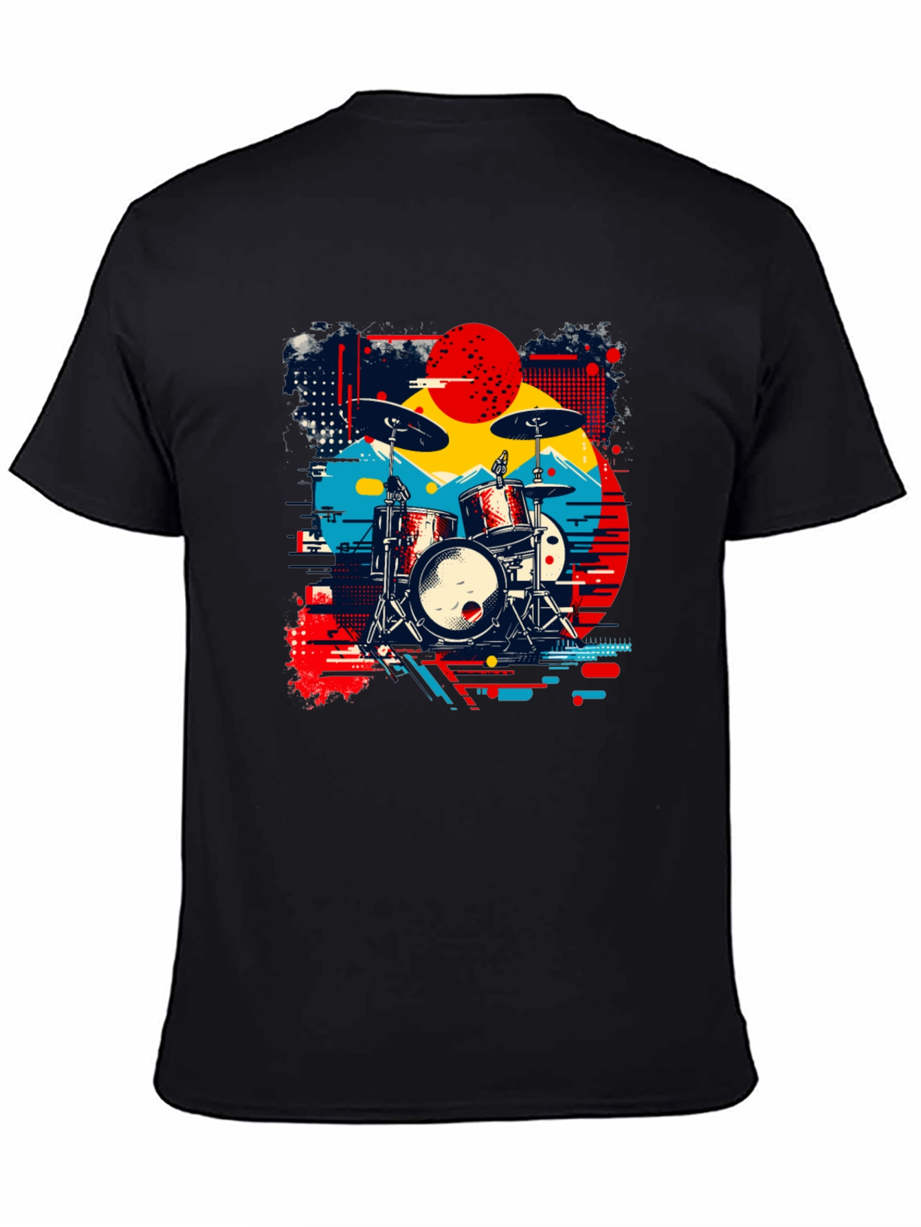 Retro Drum Kit Graphic Tee
