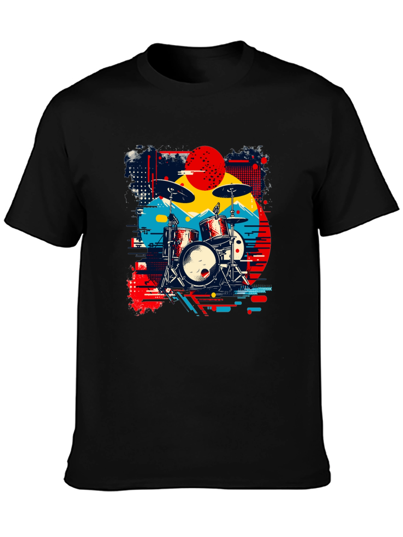 Retro Drum Kit Graphic Tee