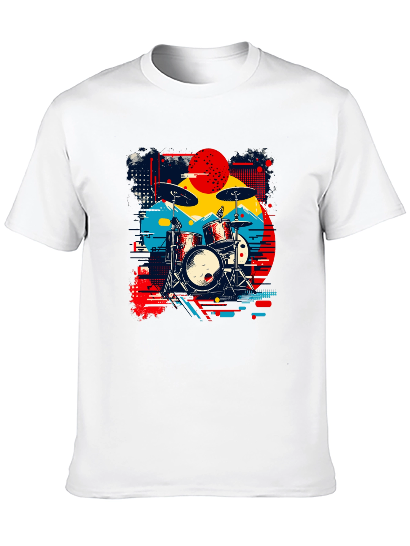 Retro Drum Kit Graphic Tee