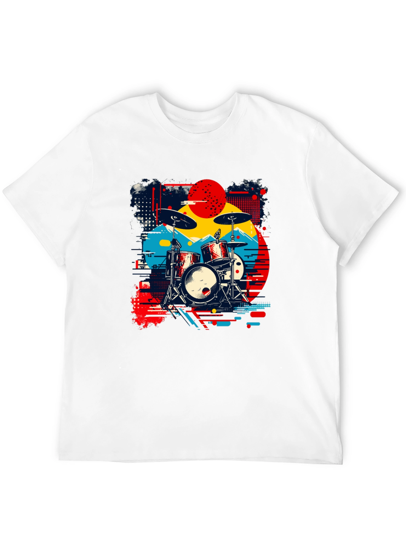 Retro Drum Kit Graphic Tee