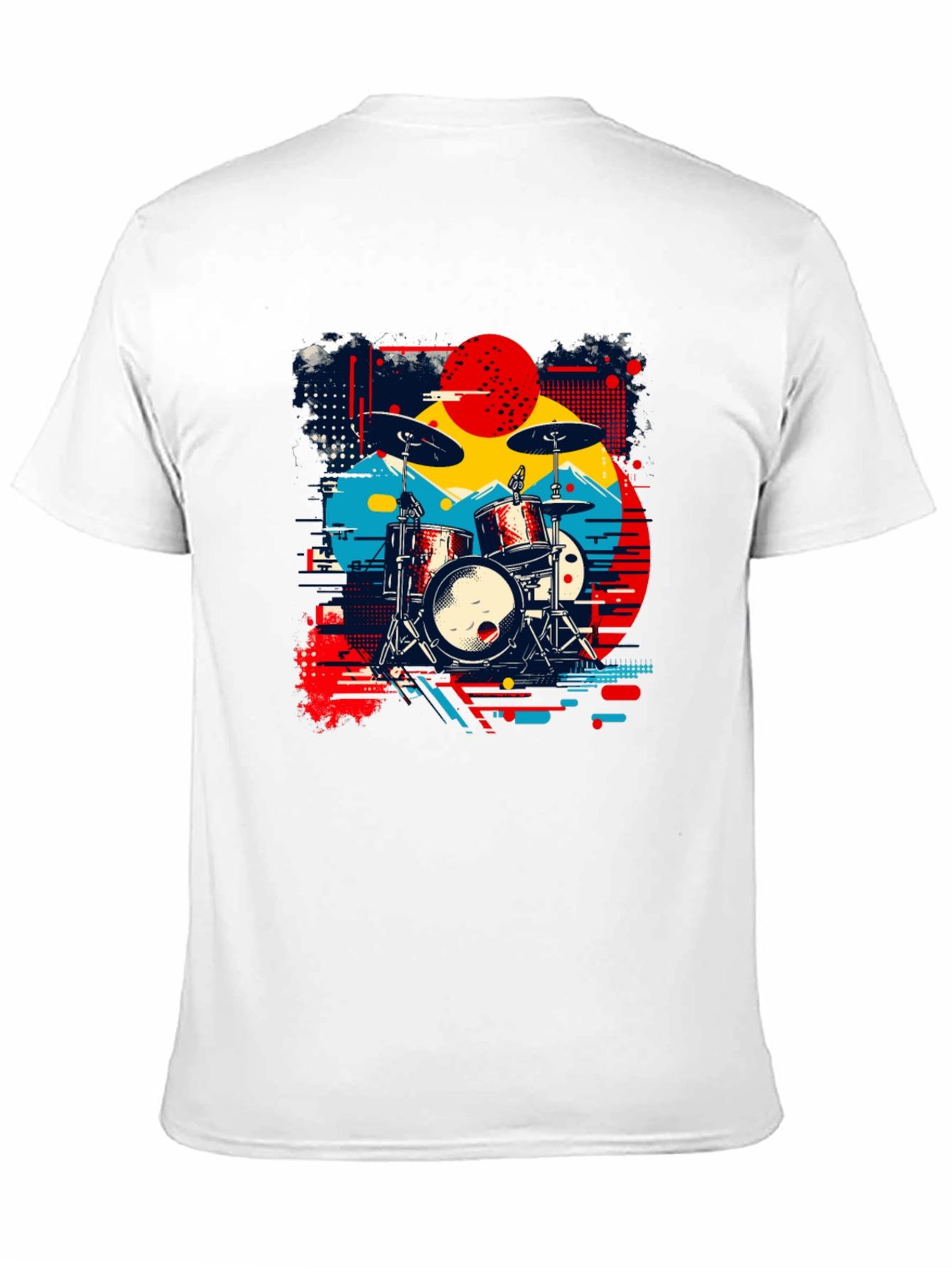Retro Drum Kit Graphic Tee