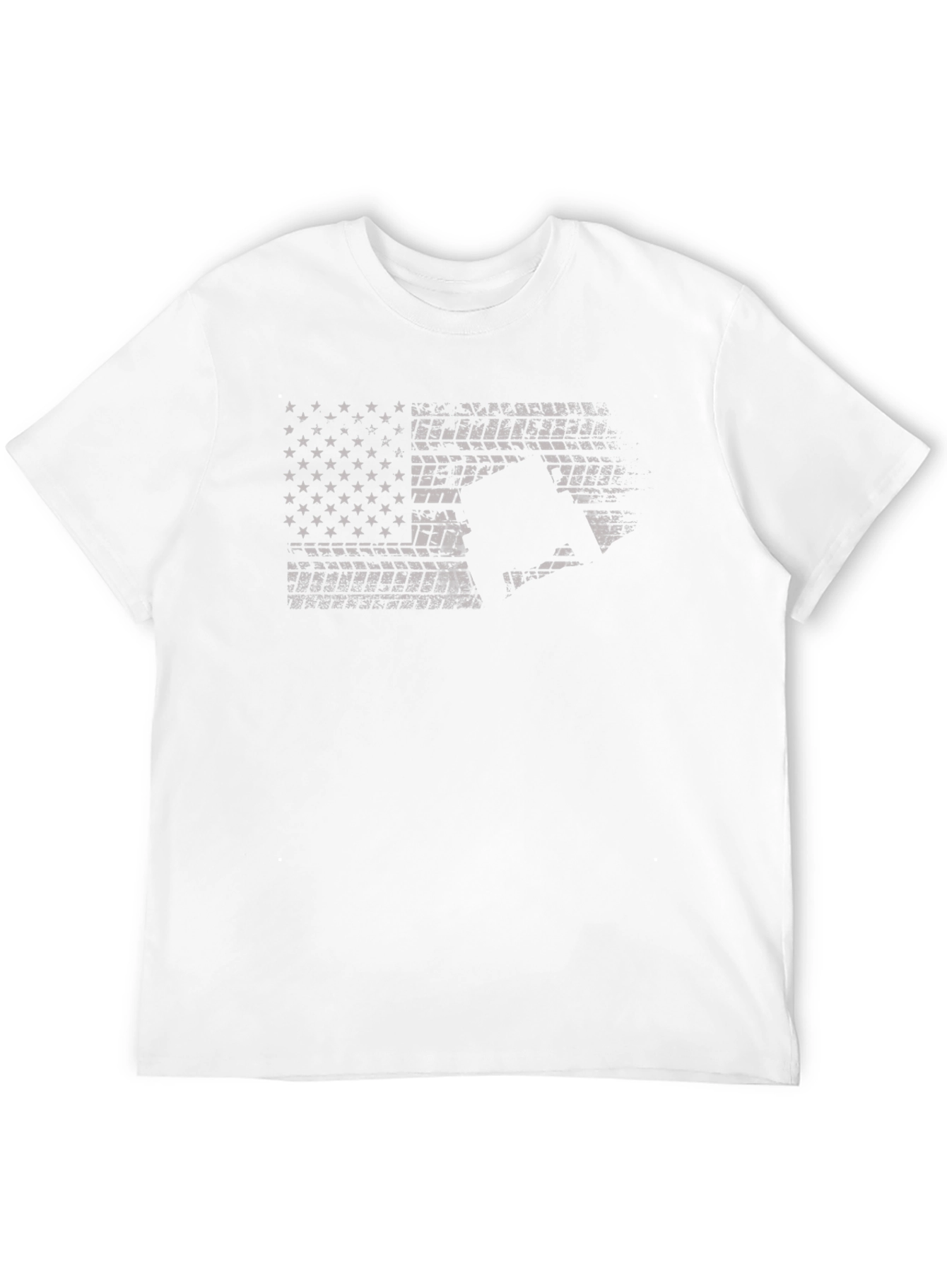 American Flag Motorcycle T-Shirt - Black