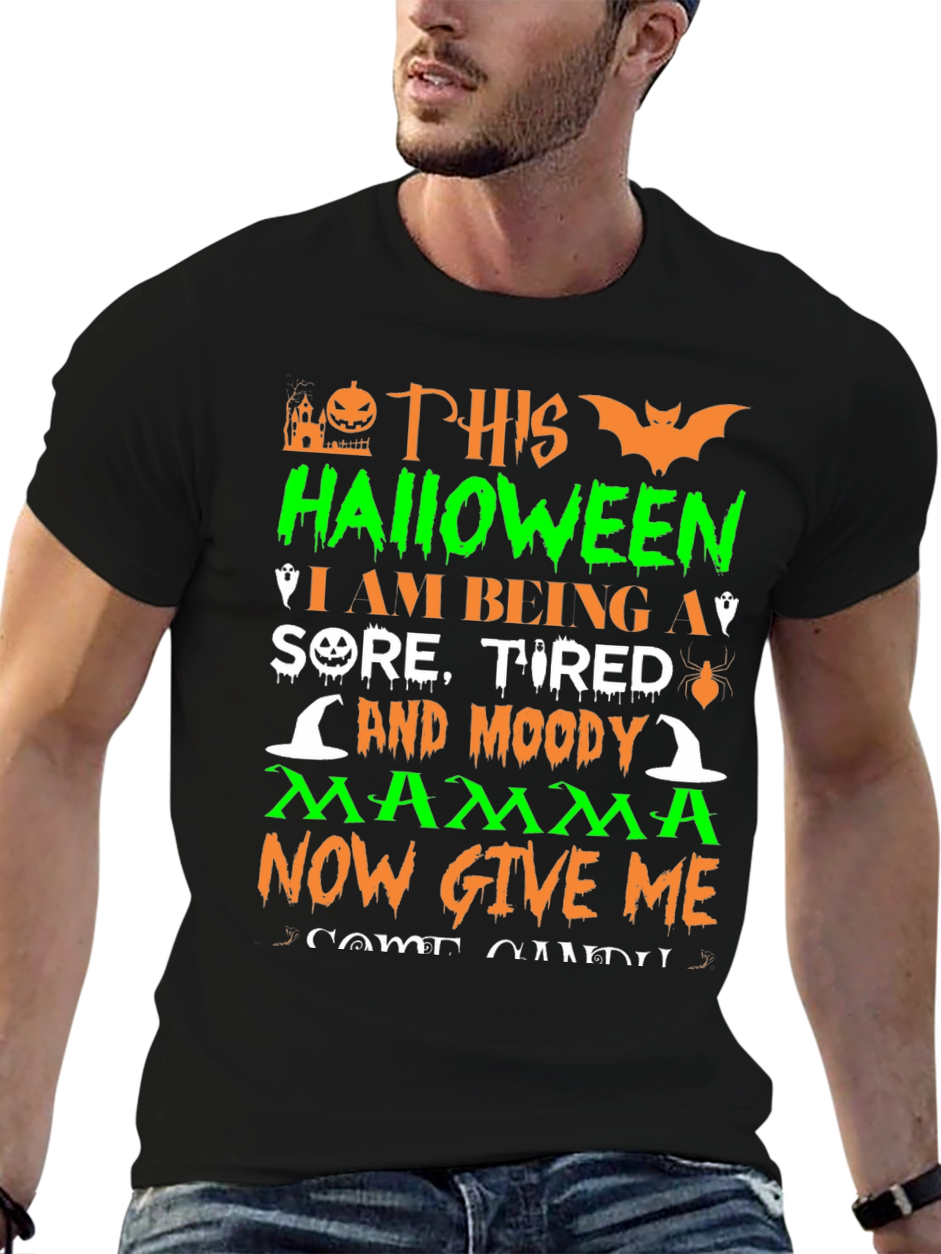 Halloween Moody Mom T-Shirt