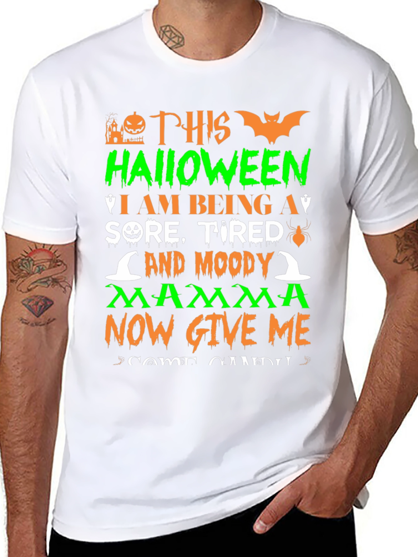 Halloween Moody Mom T-Shirt