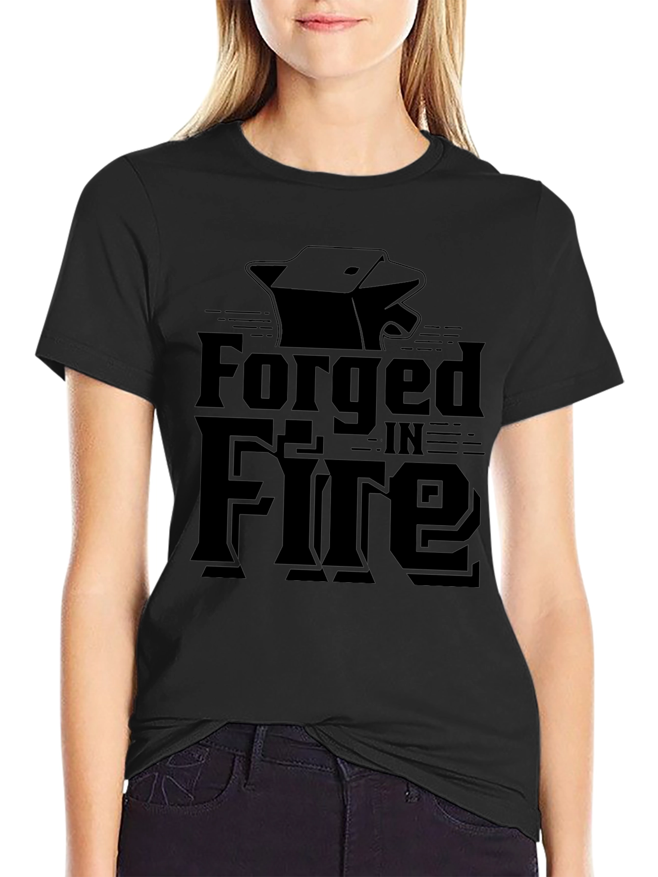 Forged In Fire Black Graphic Tee