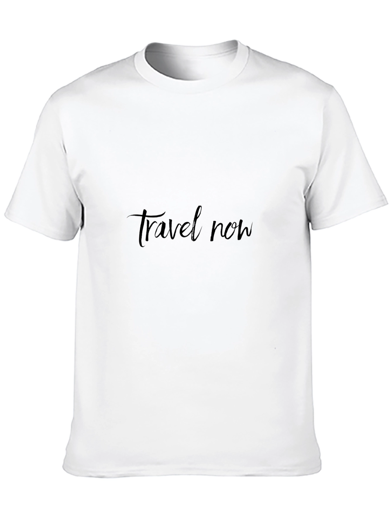 Travel Now Black Graphic Tee - Stylish Everyday Wear