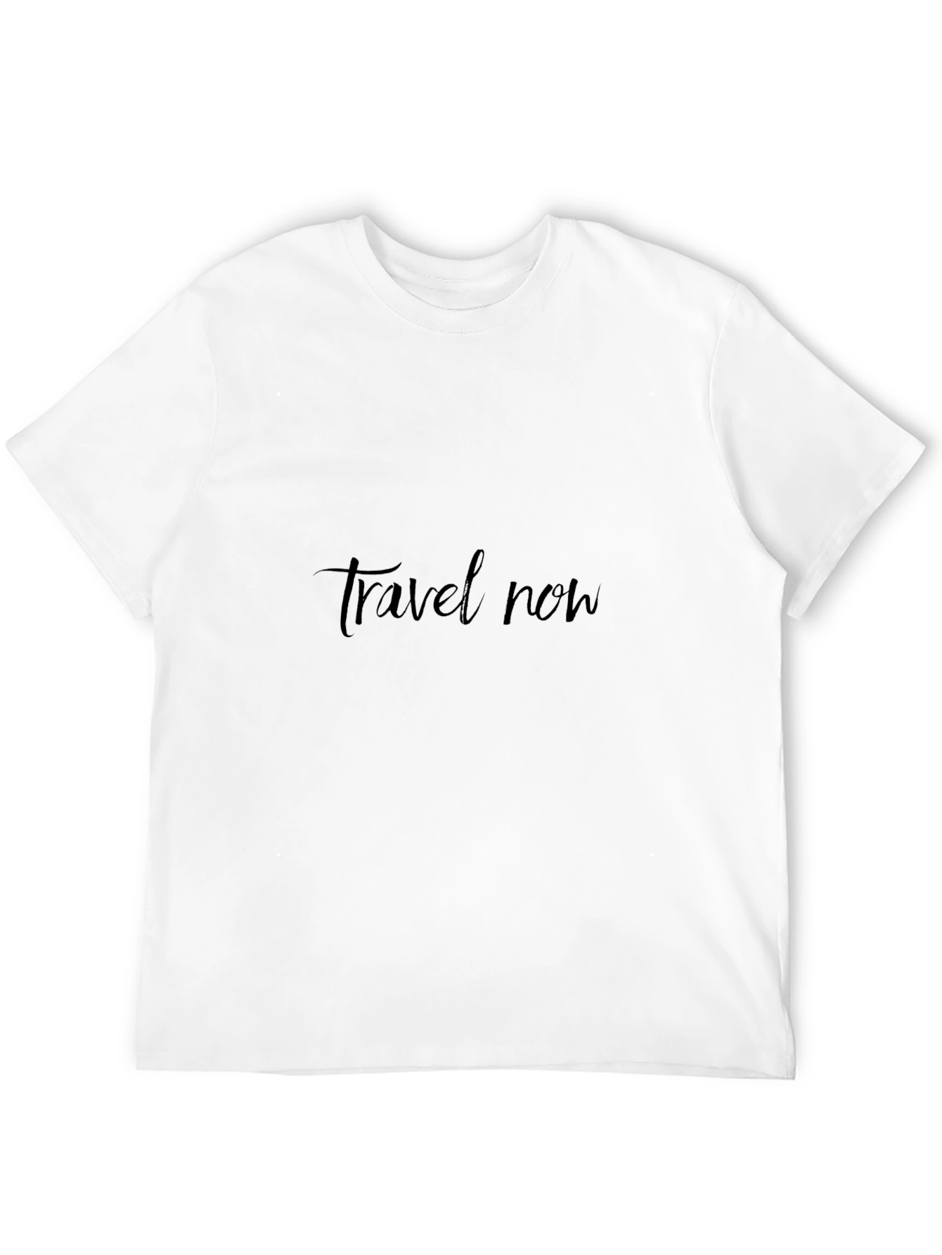 Travel Now Black Graphic Tee - Stylish Everyday Wear