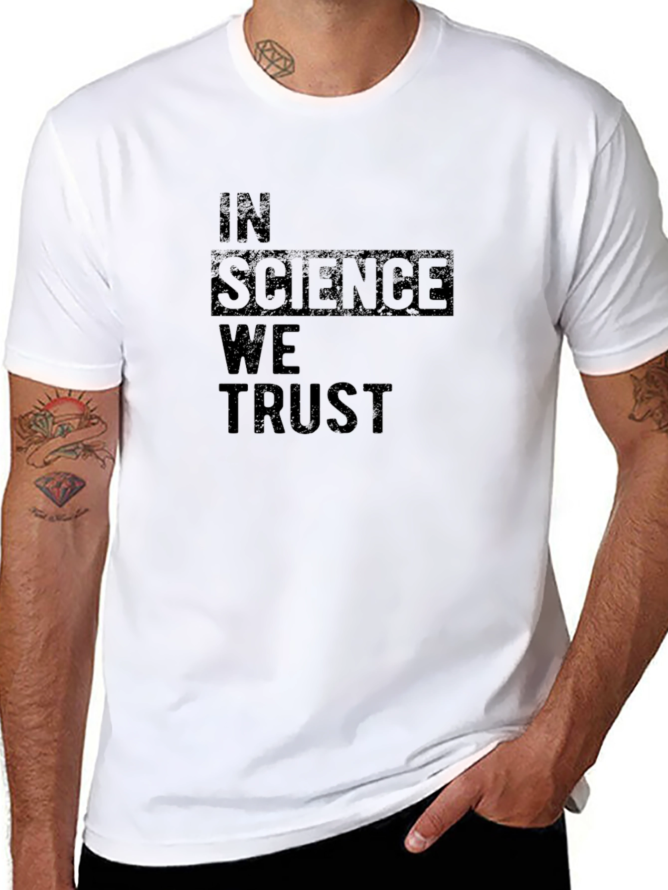 In Science We Trust Black T-Shirt