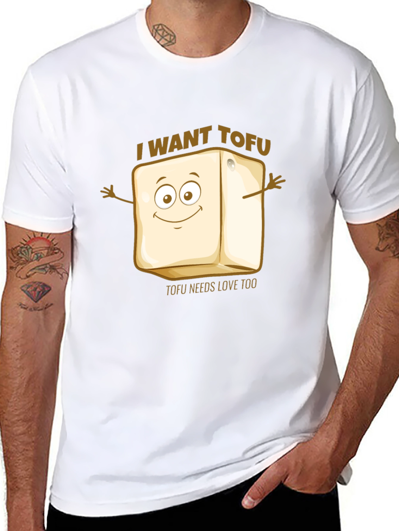 I Want Tofu Graphic T-Shirt