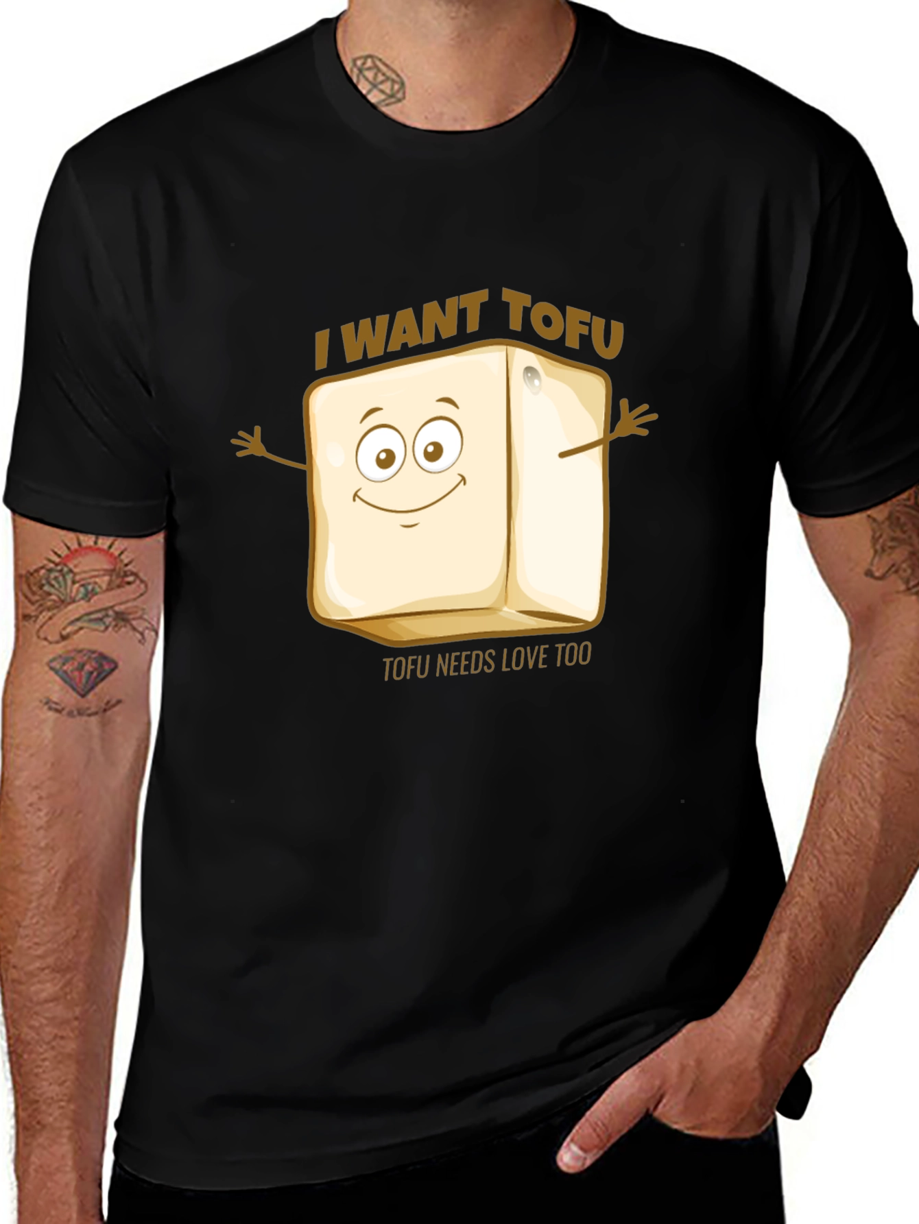 I Want Tofu Graphic T-Shirt