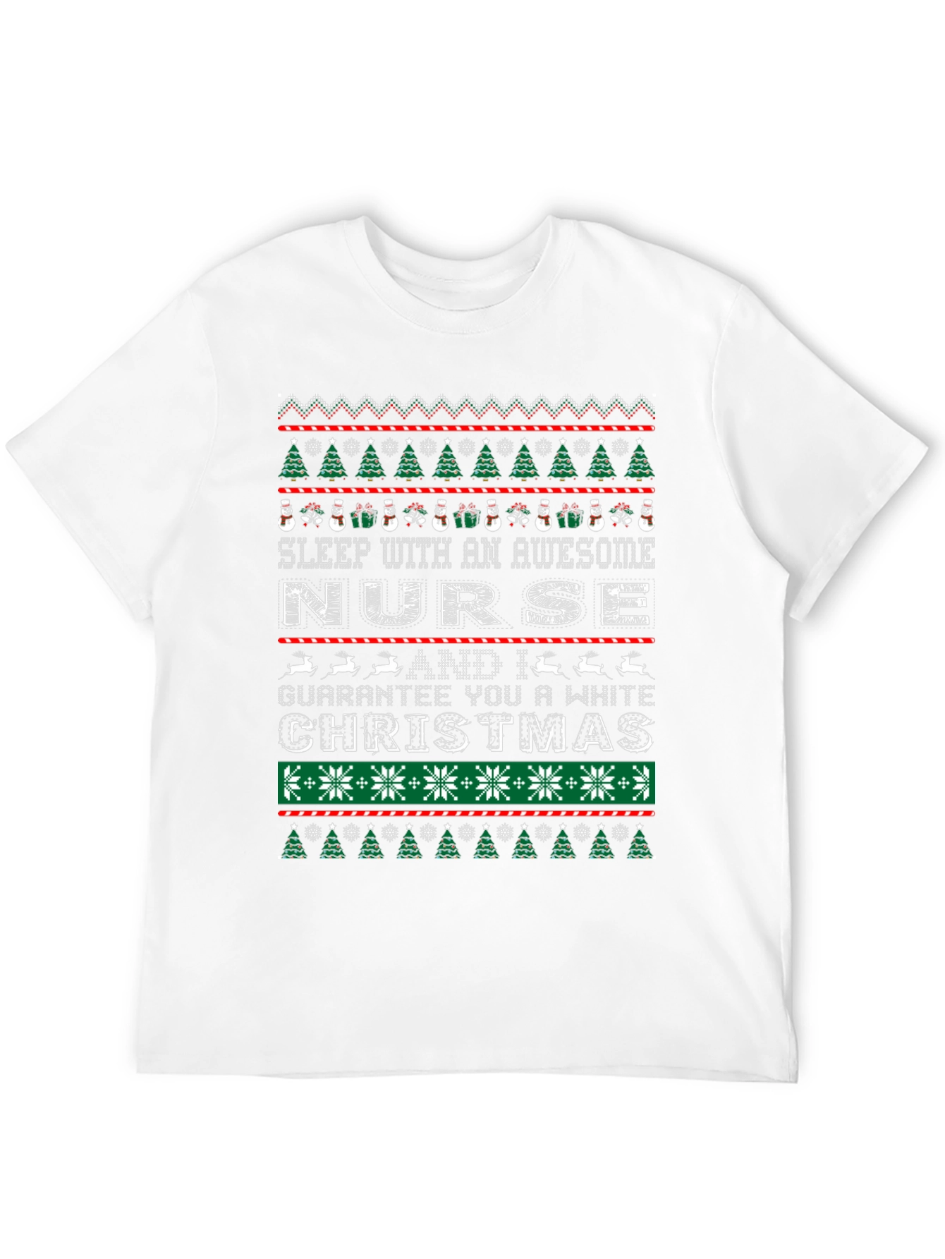 Awesome Nurse Christmas Sweater T-Shirt