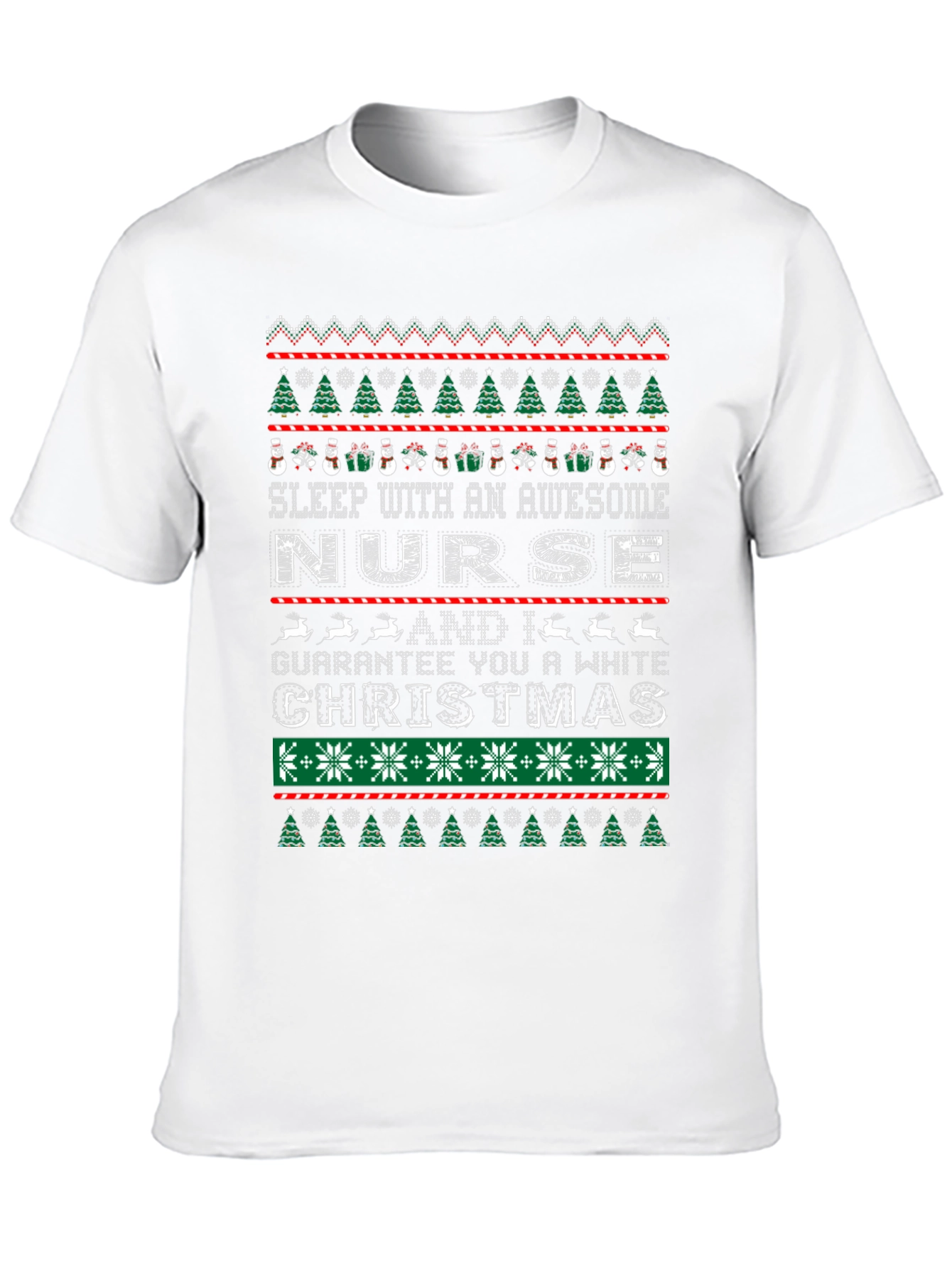 Awesome Nurse Christmas Sweater T-Shirt