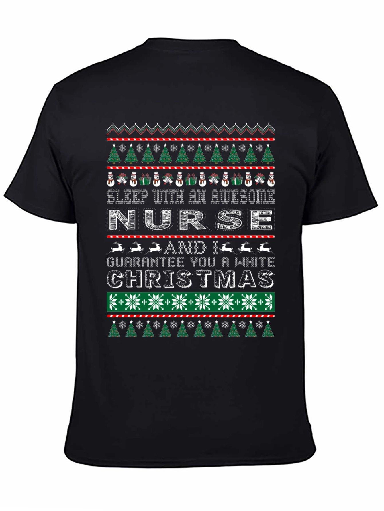 Awesome Nurse Christmas Sweater T-Shirt