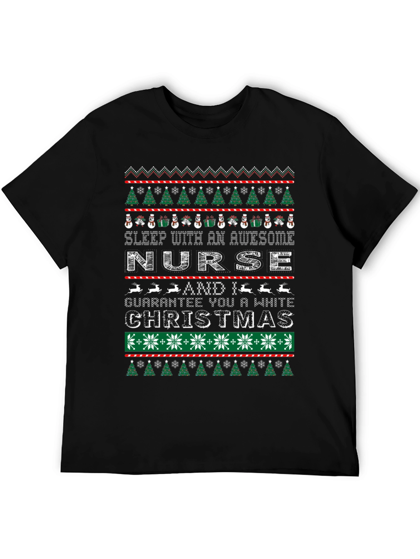 Awesome Nurse Christmas Sweater T-Shirt