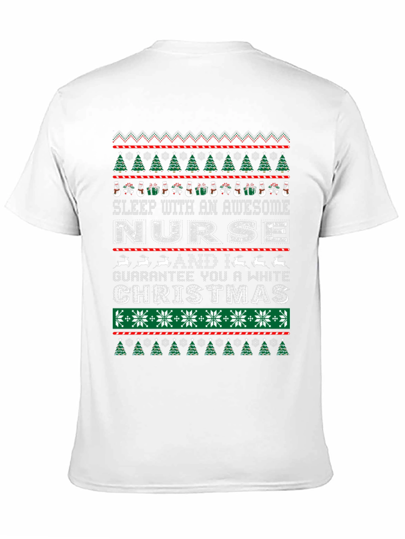 Awesome Nurse Christmas Sweater T-Shirt