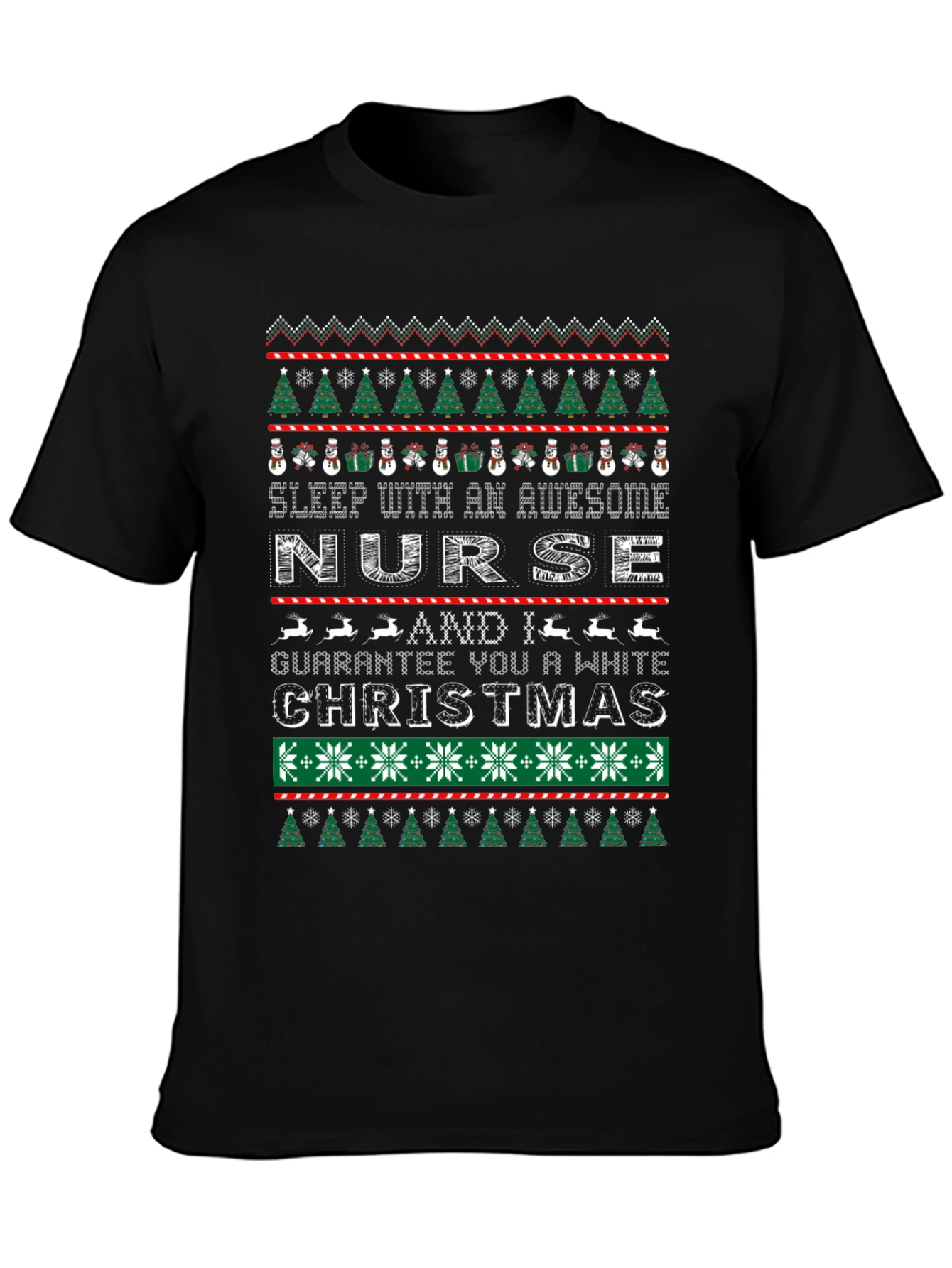 Awesome Nurse Christmas Sweater T-Shirt