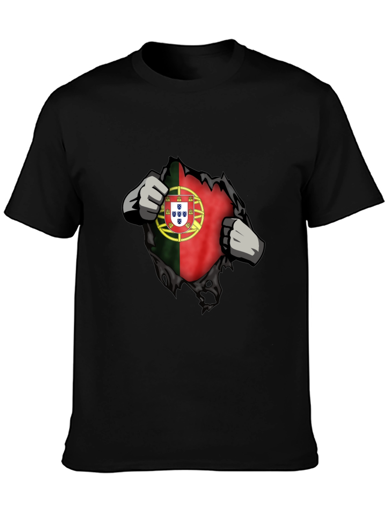 Portugal Flag Ripped T-Shirt - Patriotic Graphic Tee