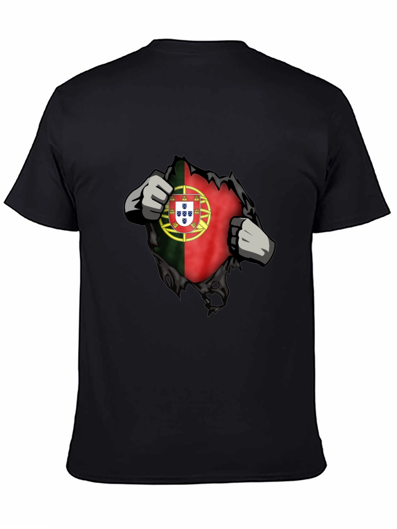 Portugal Flag Ripped T-Shirt - Patriotic Graphic Tee