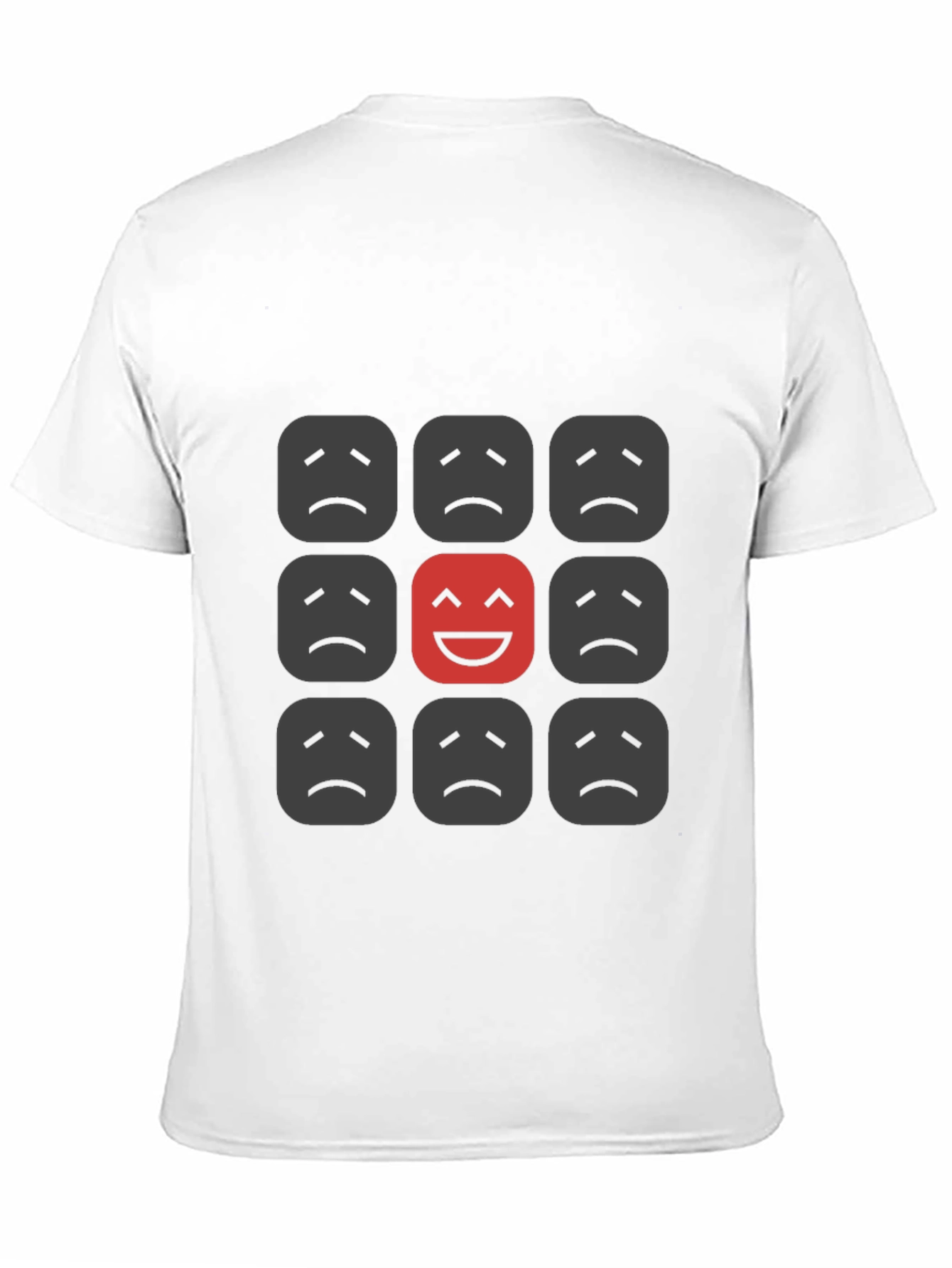 Be Different Black T-Shirt - Smile Face