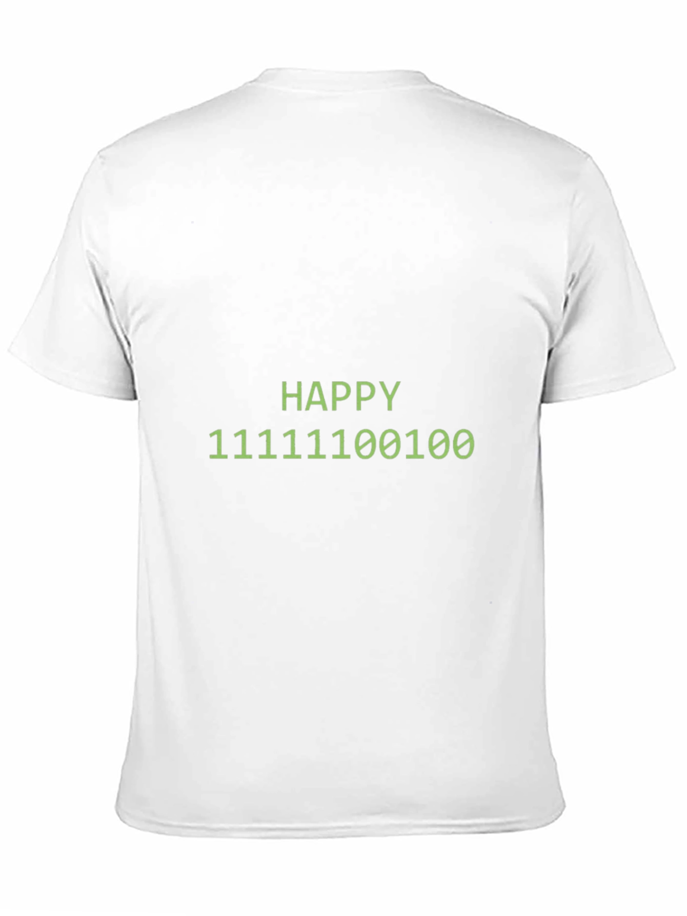 Happy Binary Code Graphic Black T-Shirt