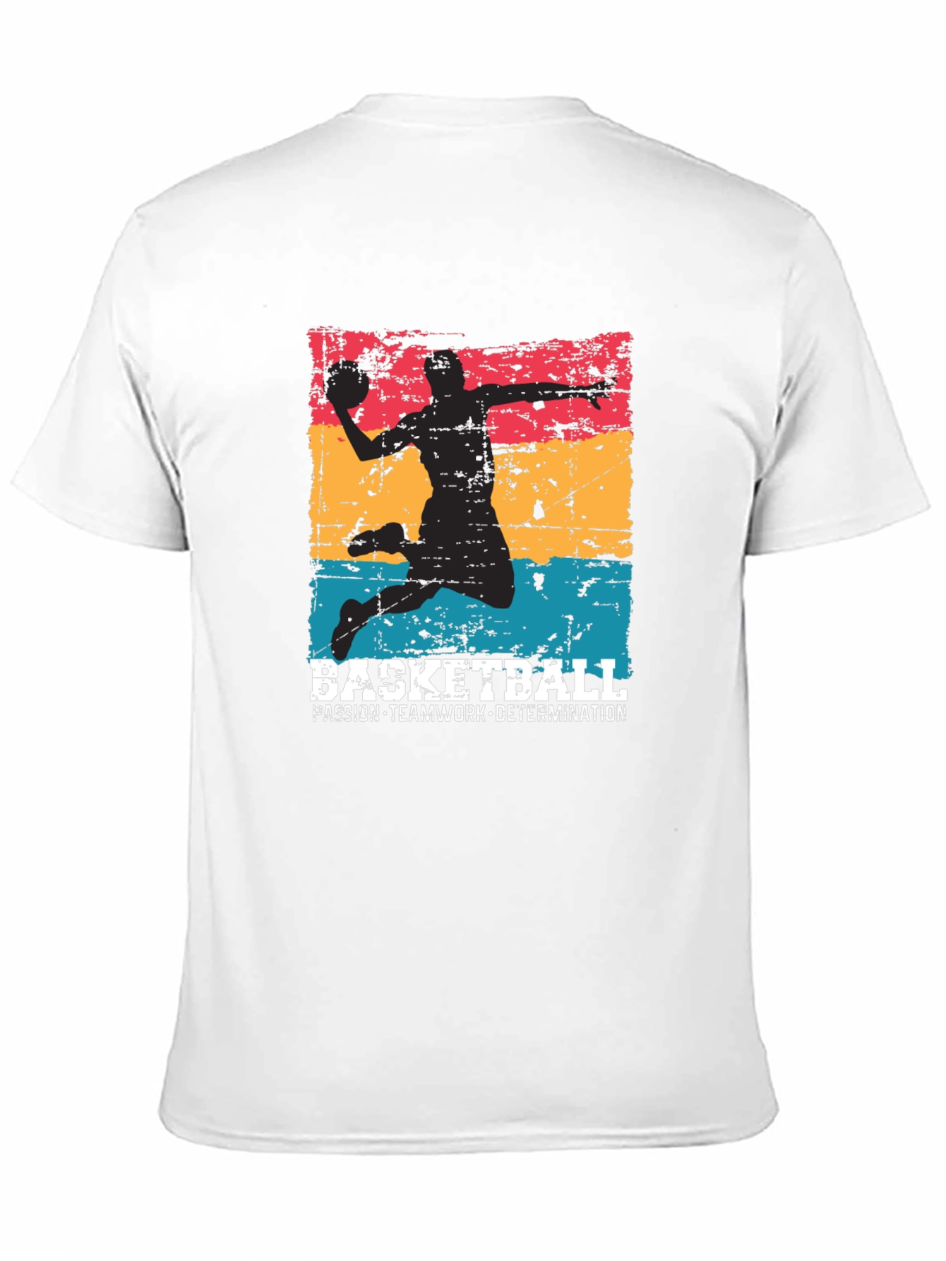 Basketball Graphic Tee - Passion Teamwork Determination
