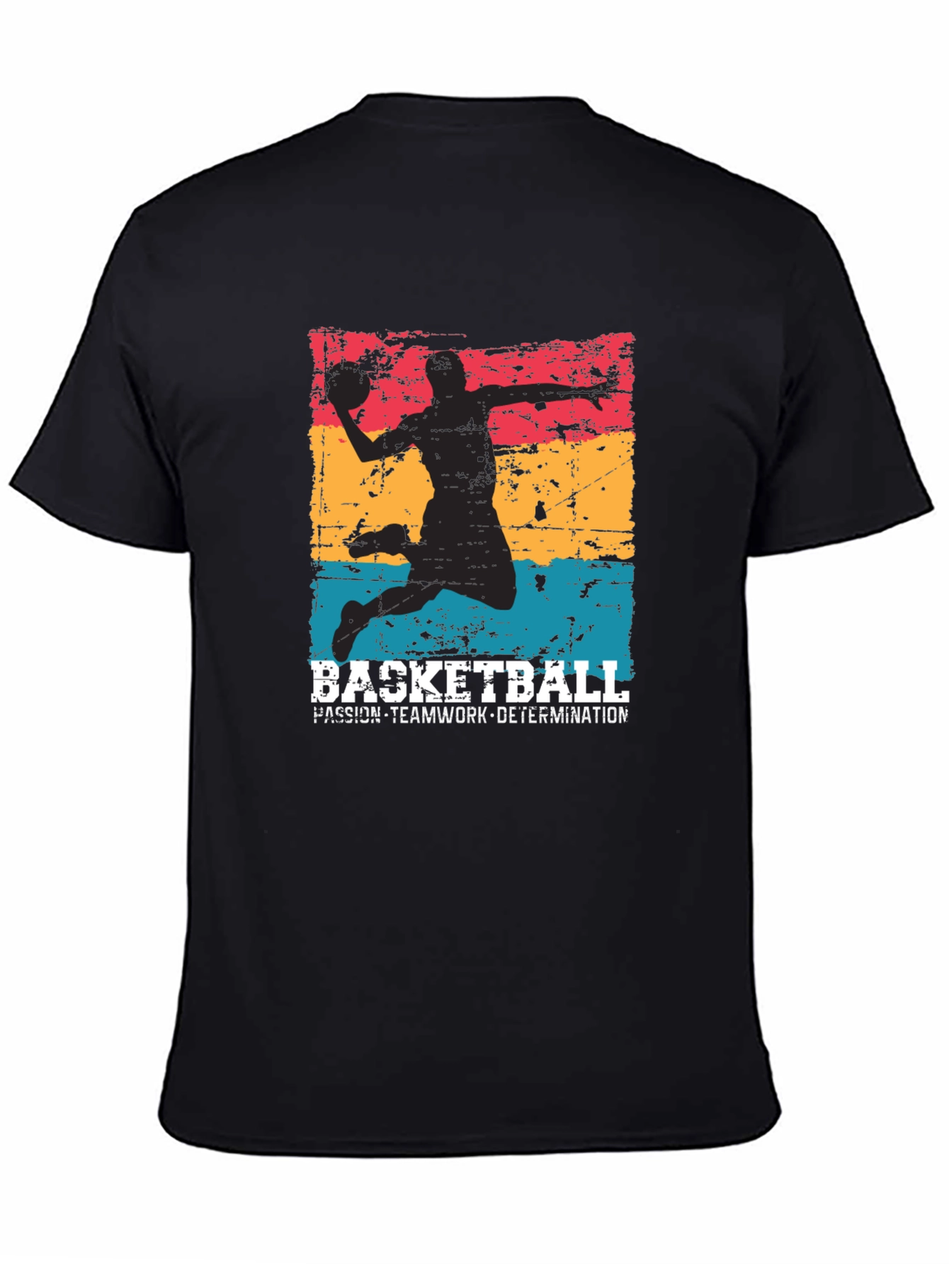 Basketball Graphic Tee - Passion Teamwork Determination