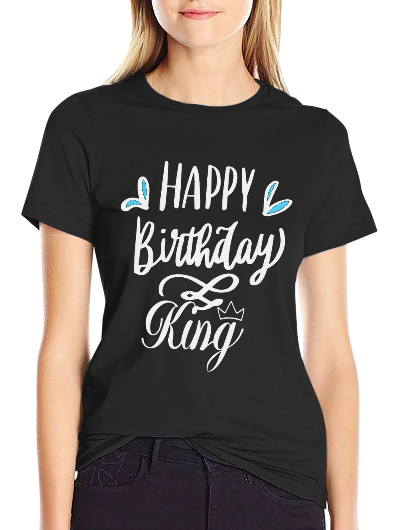 Happy Birthday King T-Shirt Black