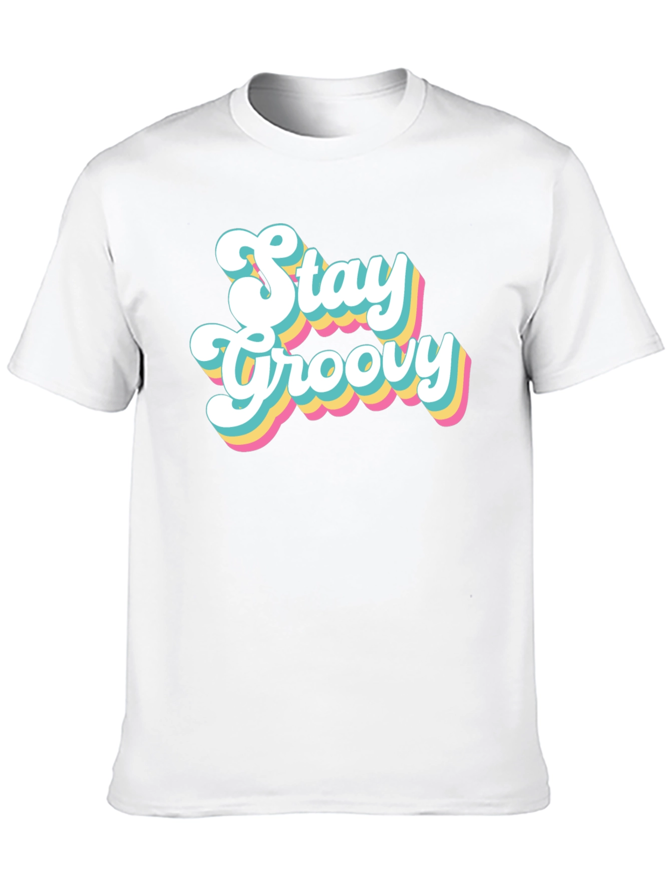 Stay Groovy Retro T-Shirt - Black