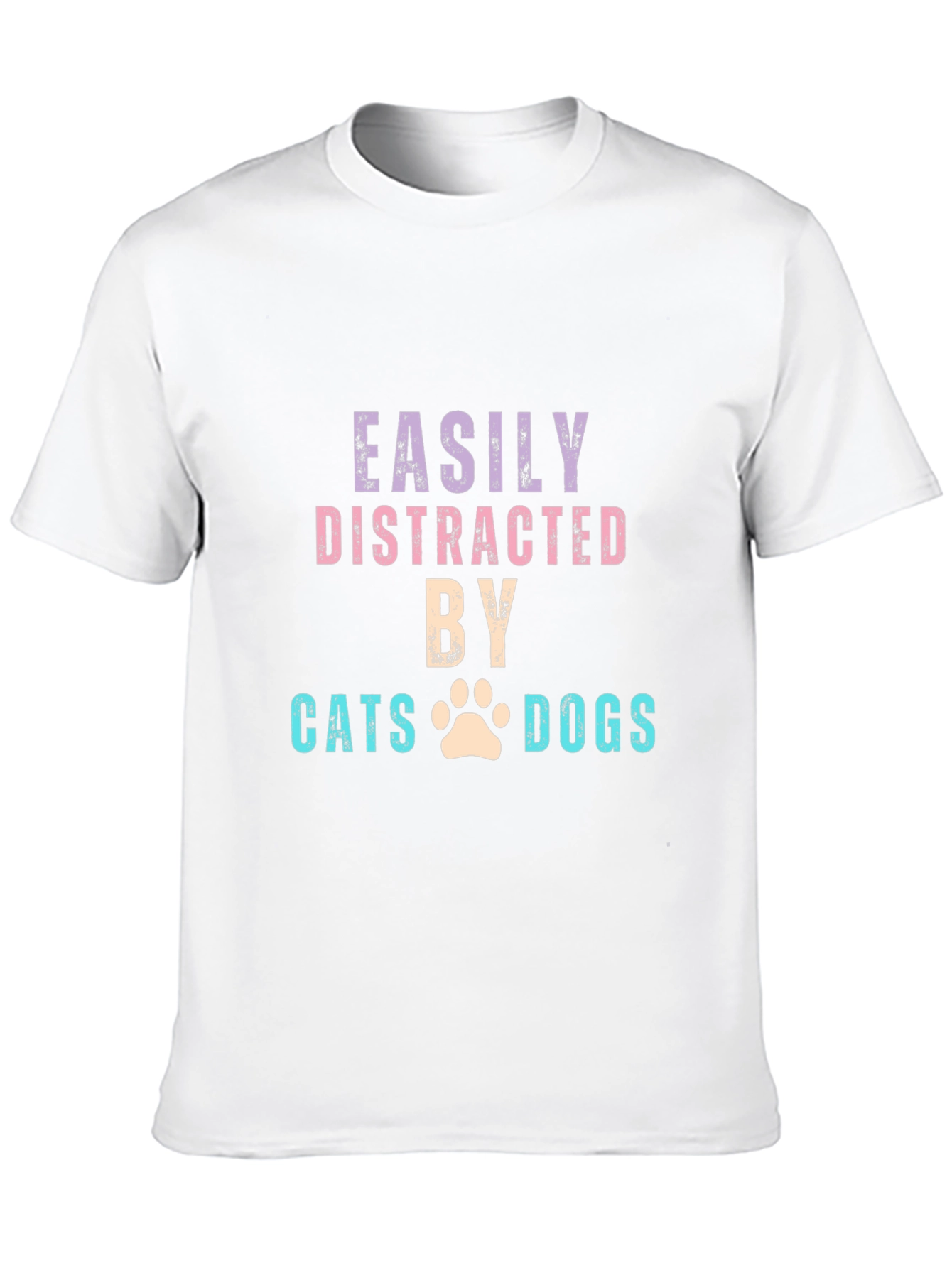 Easily Distracted by Cats & Dogs T-Shirt