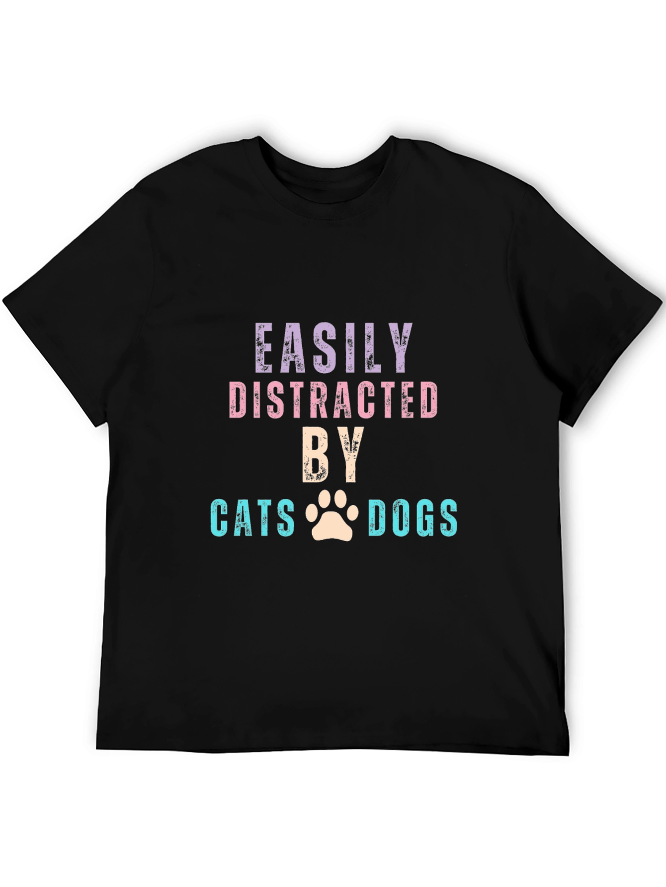 Easily Distracted by Cats & Dogs T-Shirt