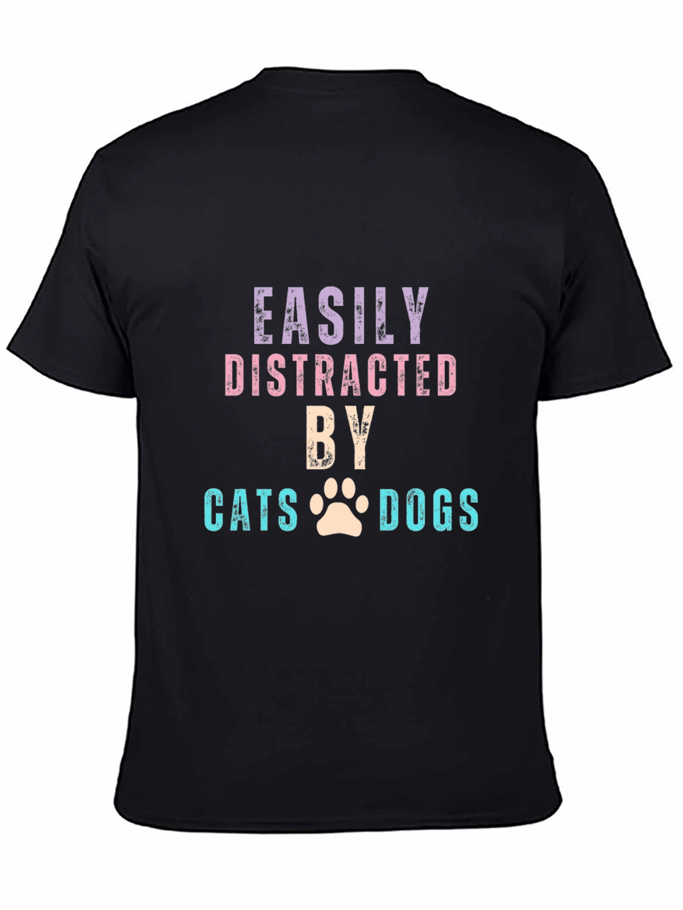 Easily Distracted by Cats & Dogs T-Shirt