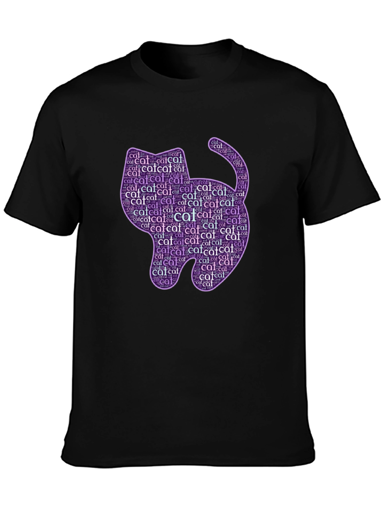 Cat Word Art T-Shirt