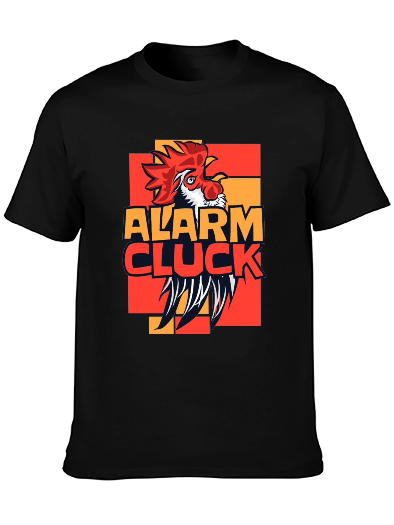 Alarm Cluck Graphic T-Shirt - Rooster Design
