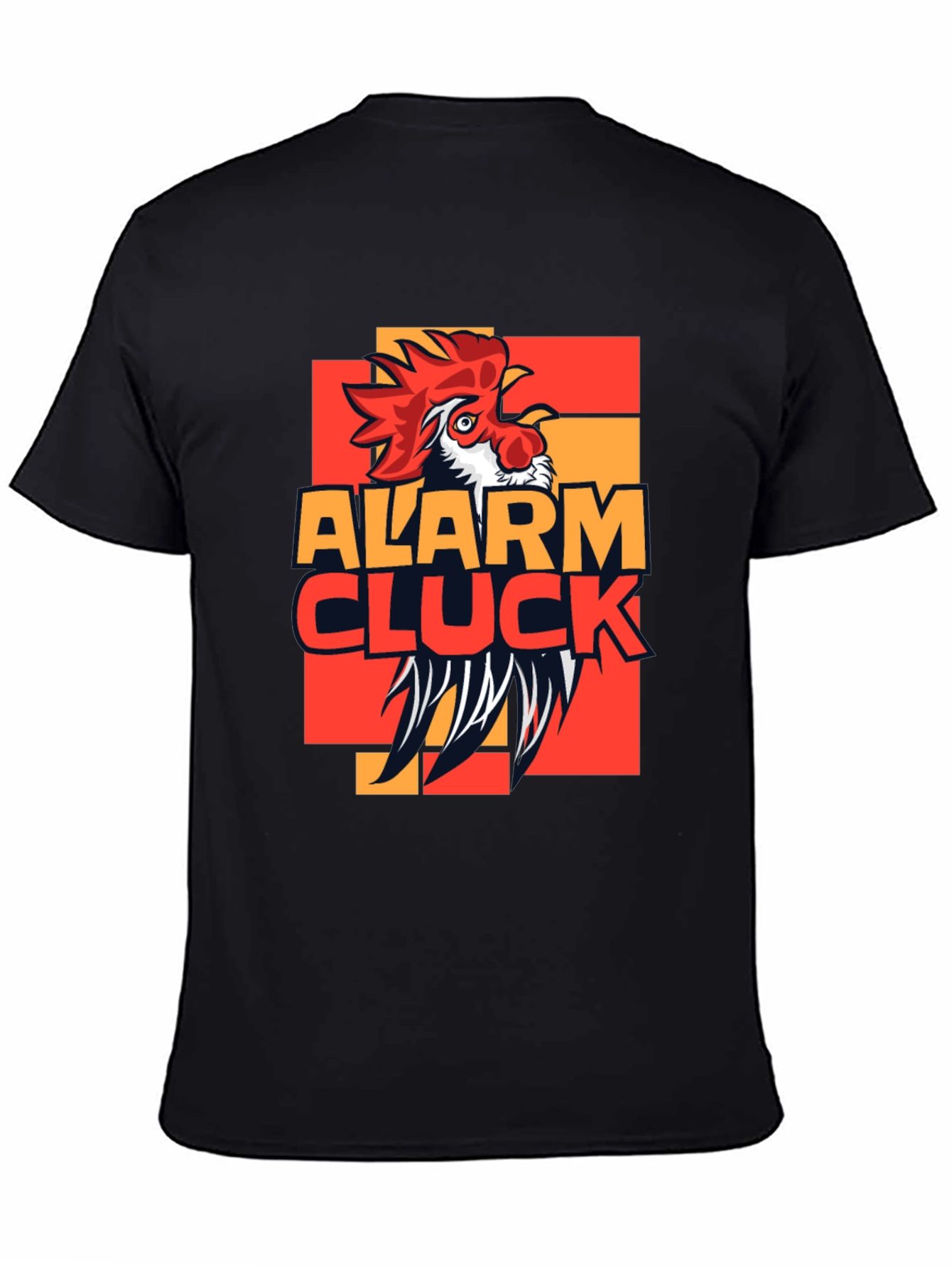 Alarm Cluck Graphic T-Shirt - Rooster Design