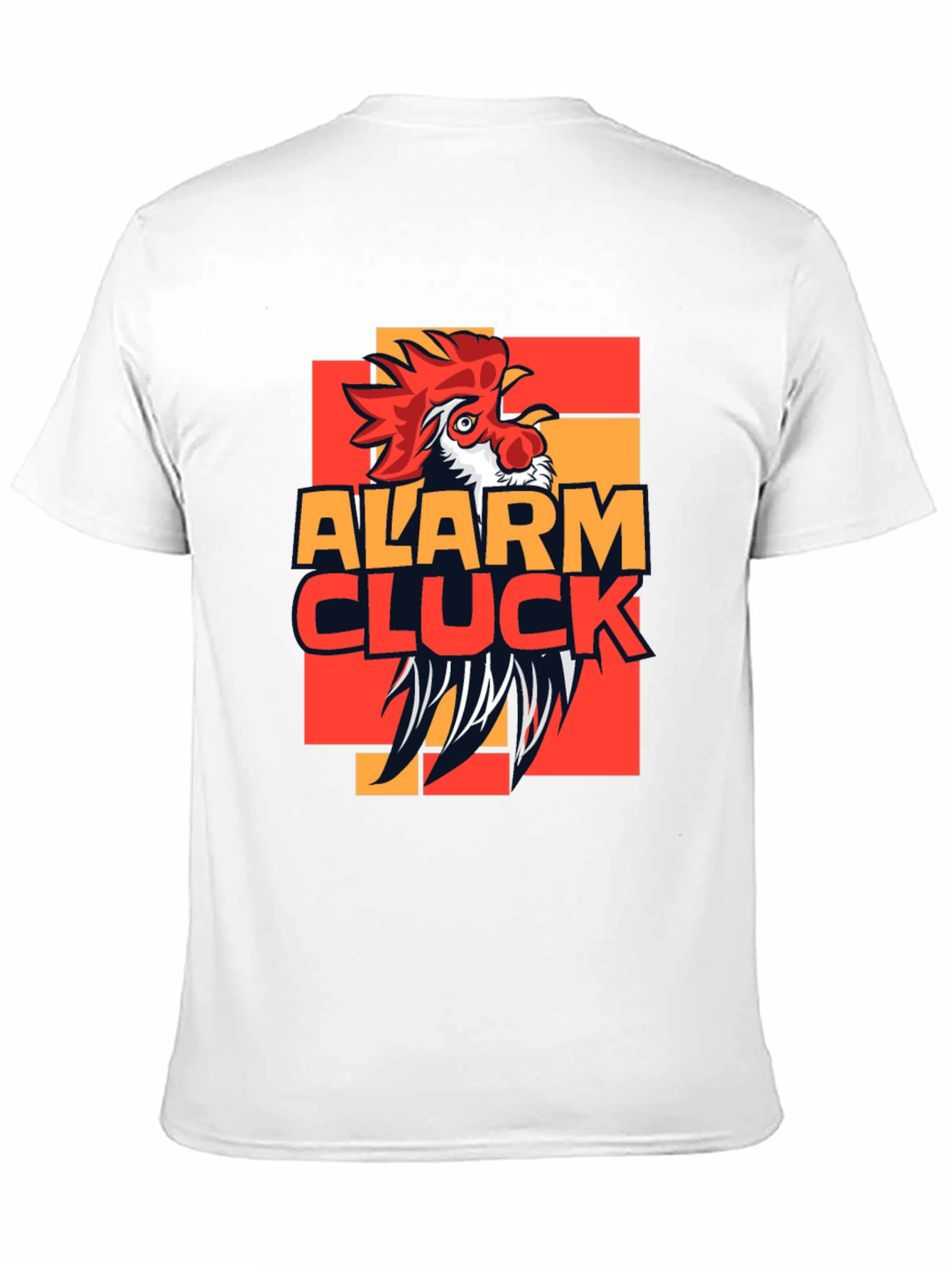 Alarm Cluck Graphic T-Shirt - Rooster Design