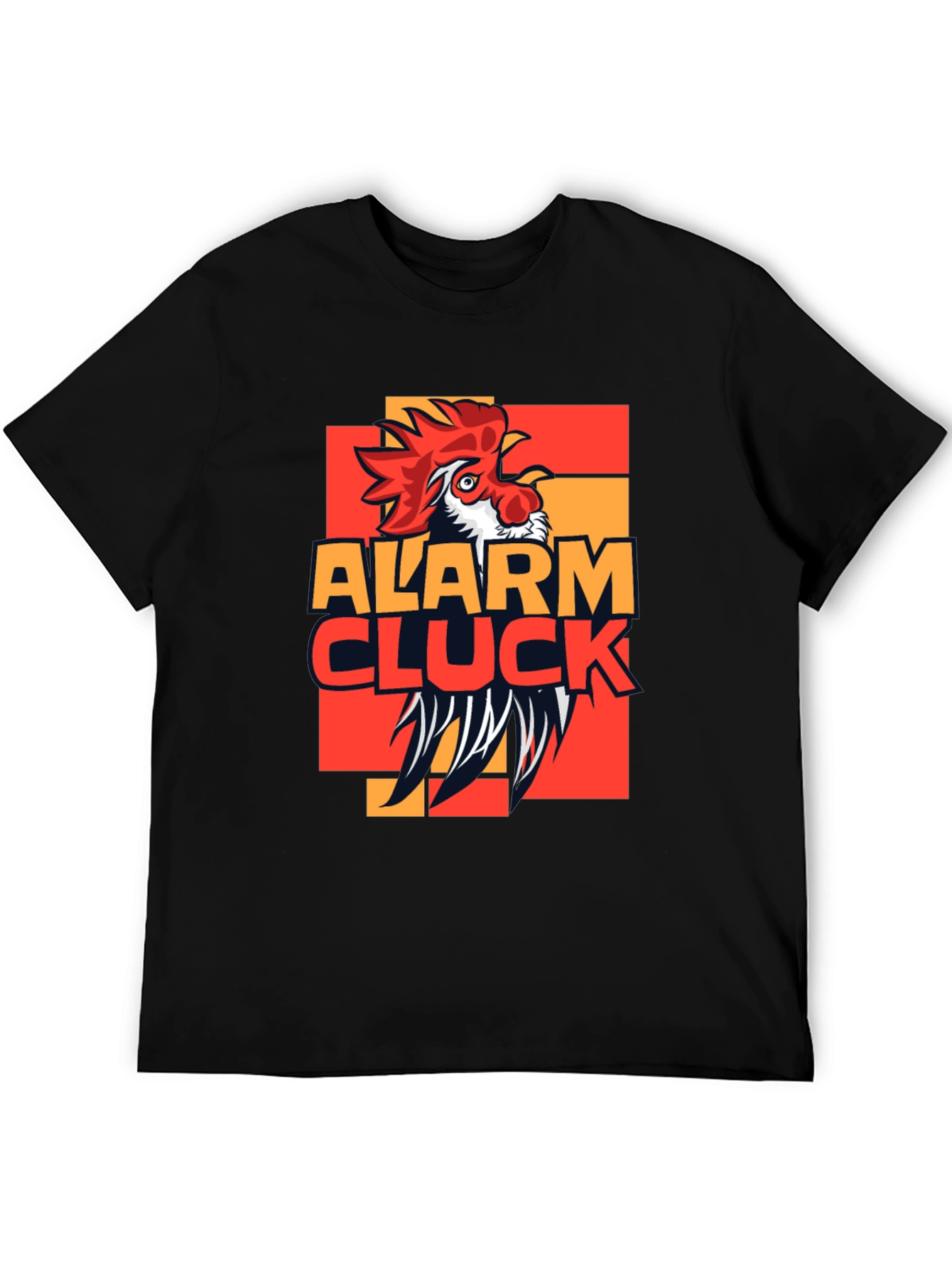 Alarm Cluck Graphic T-Shirt - Rooster Design