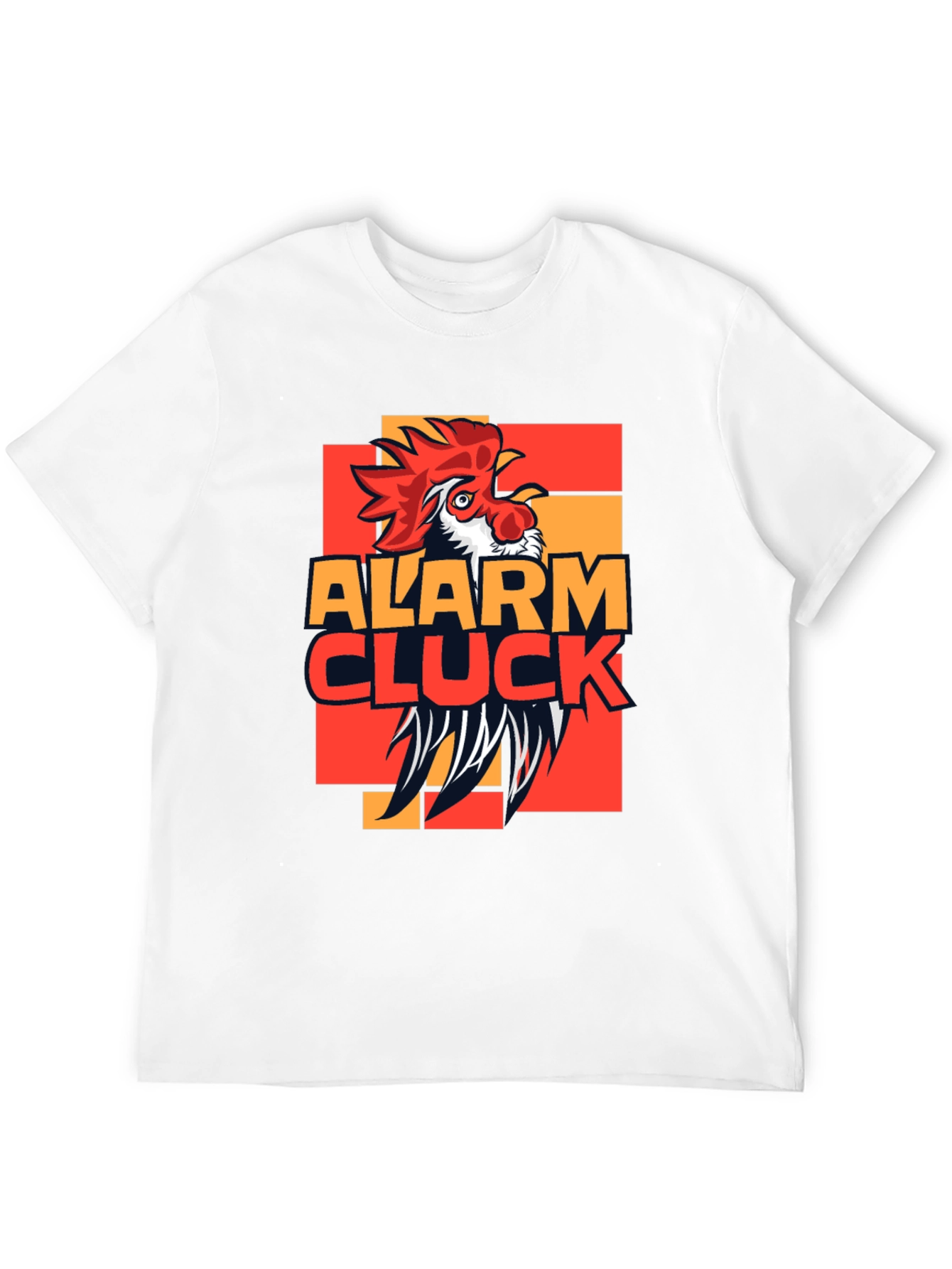 Alarm Cluck Graphic T-Shirt - Rooster Design