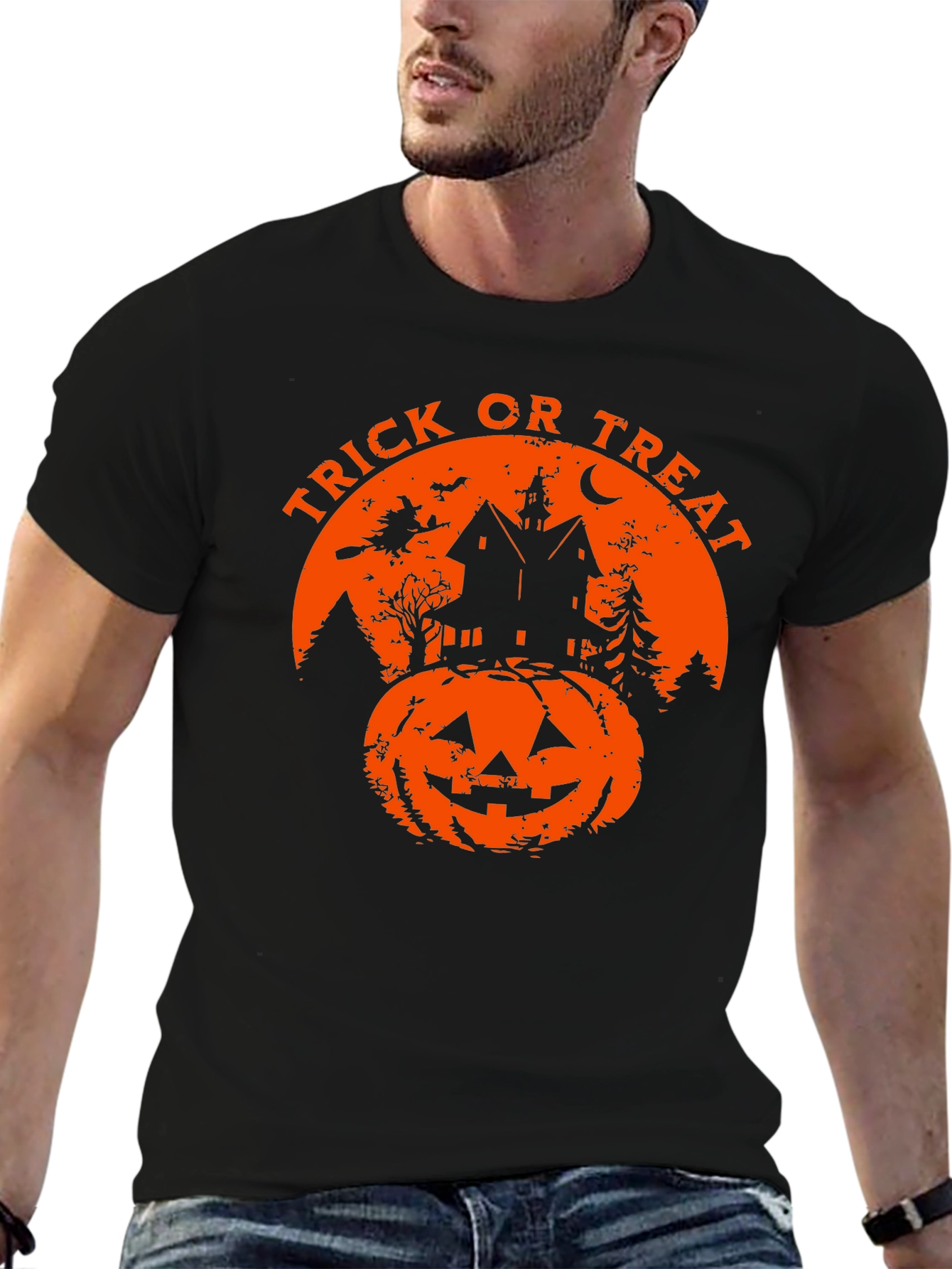 Halloween Trick or Treat Graphic T-Shirt