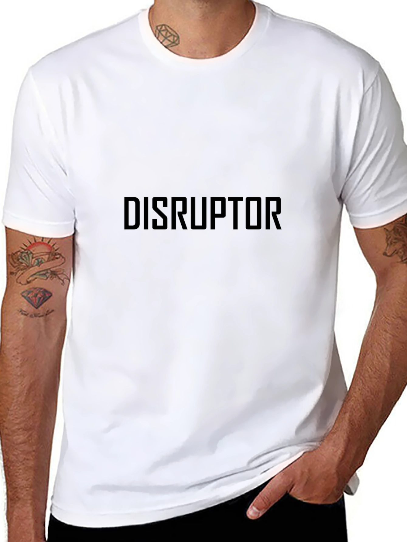 Disruptor Black Graphic Tee - Mens